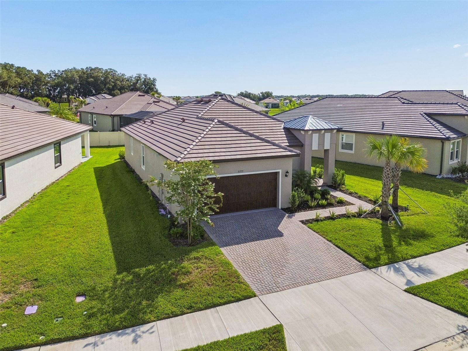 Areal view of the home
