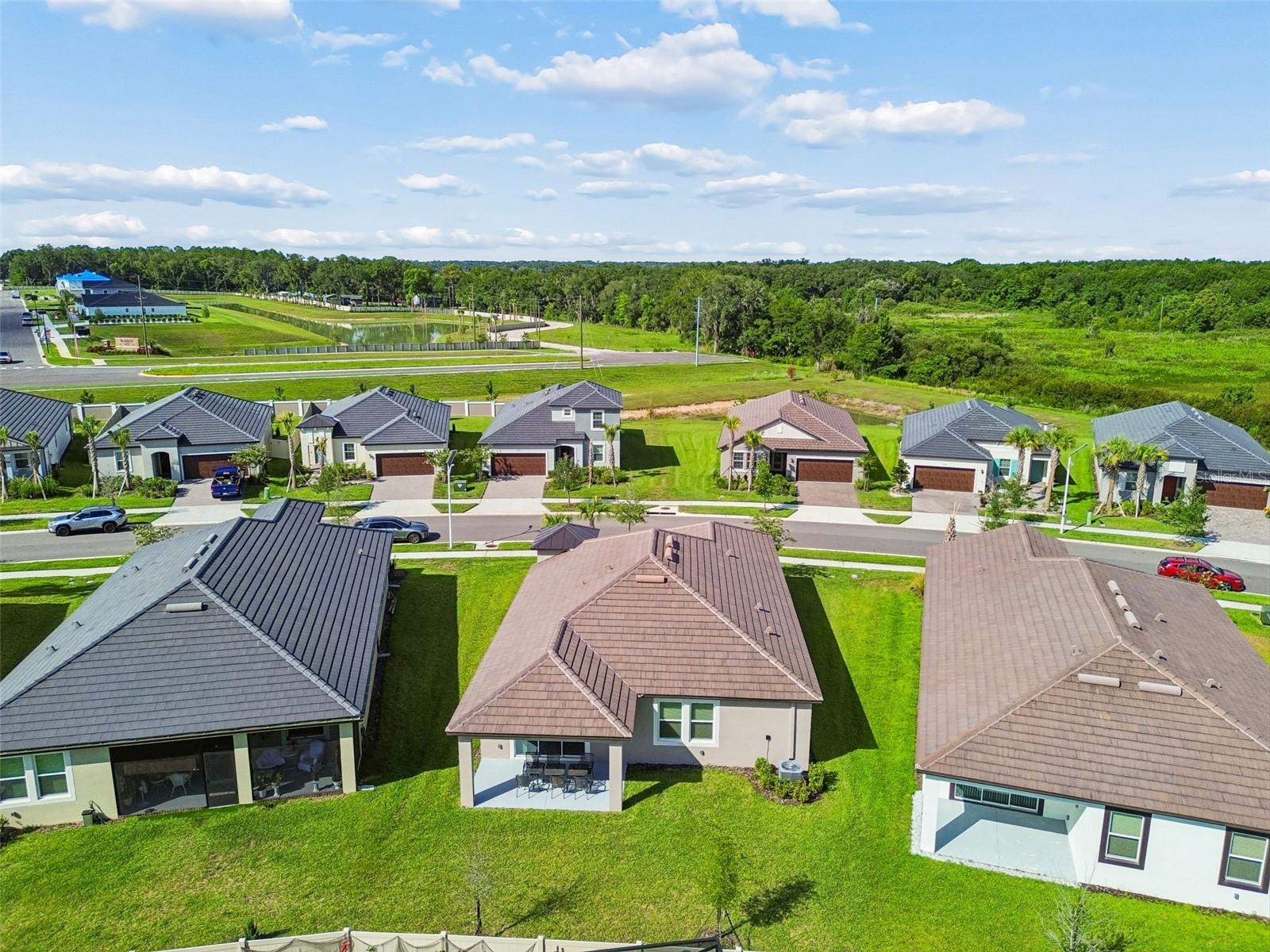 Areal view of the home