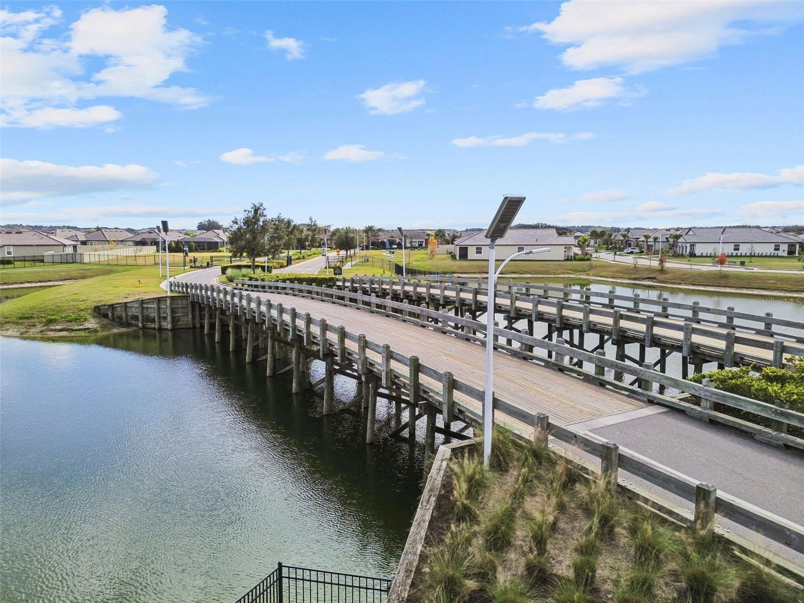 Bridge leading to the community