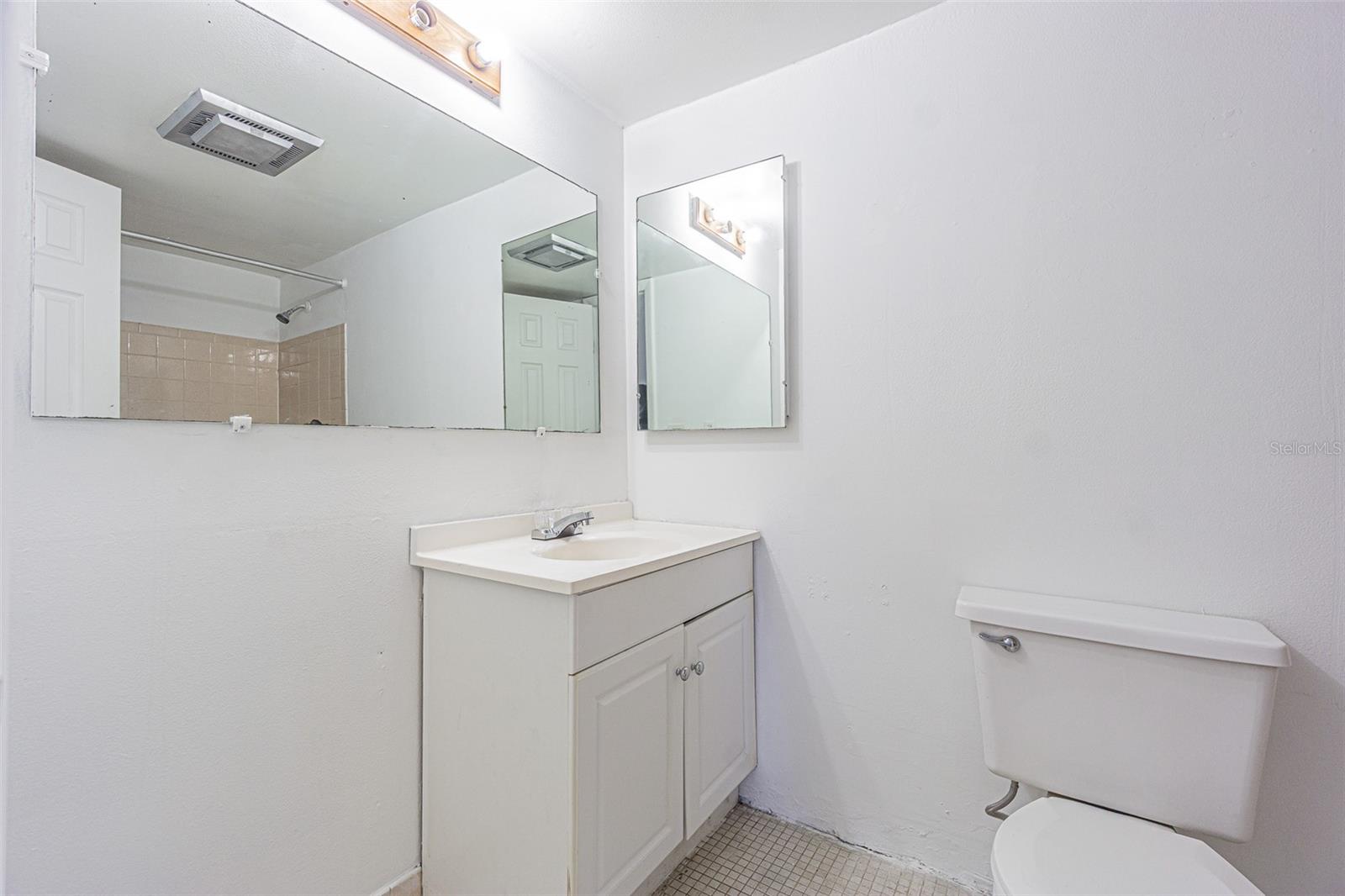 Primary bath tub/shower combo