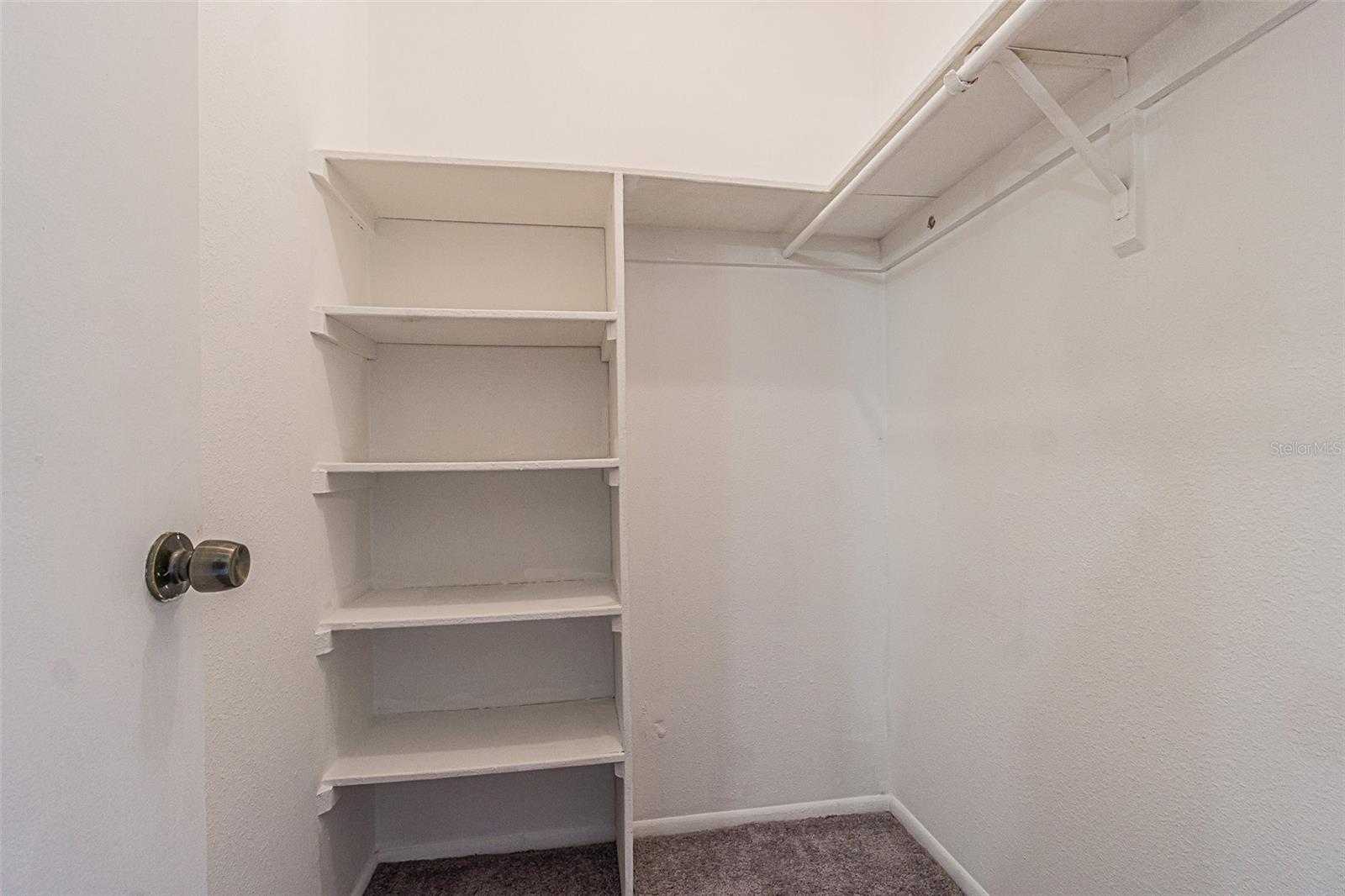 walk in primary closet