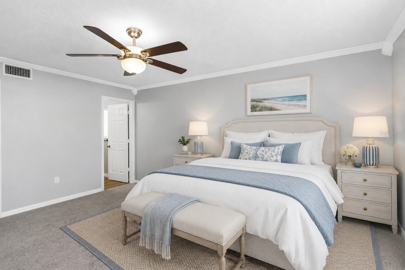 Primary Bedroom Virtually Staged