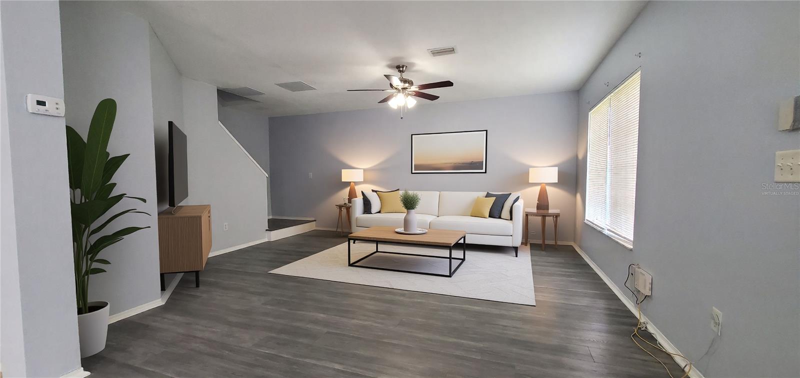 Virtually Staged.Living Room