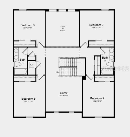 Second Floor Plan - Additional Highlights Include: 8' interior doors, luxury vinyl plank stair treads, metal spindles, tray ceiling package, pendant lights in kitchen and extra recessed lighting