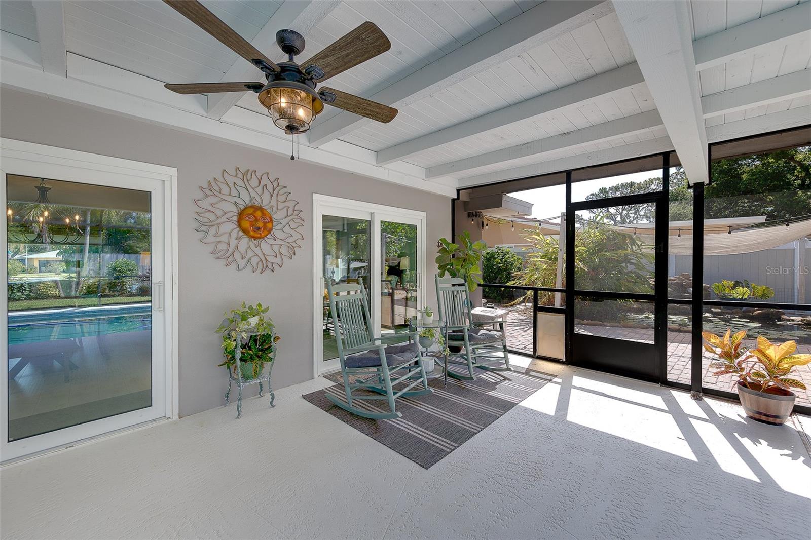 2nd screen door that leads to the yard