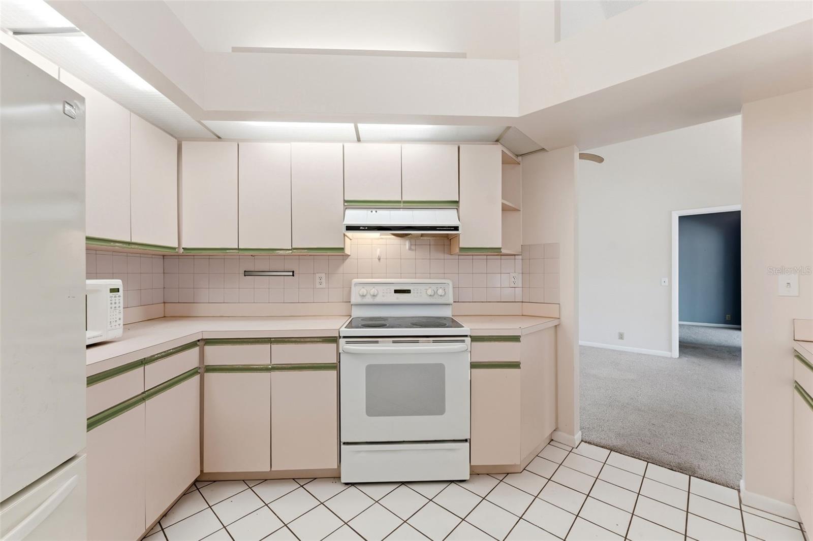 Kitchen with Ample Cabinet Stoarge