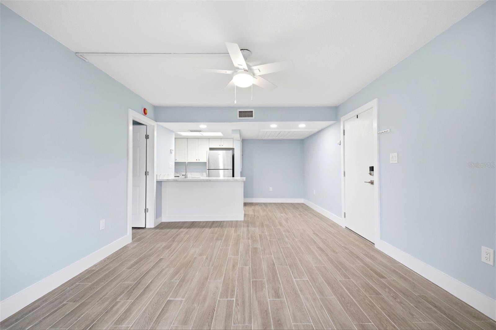 View of Kitchen from Living Room