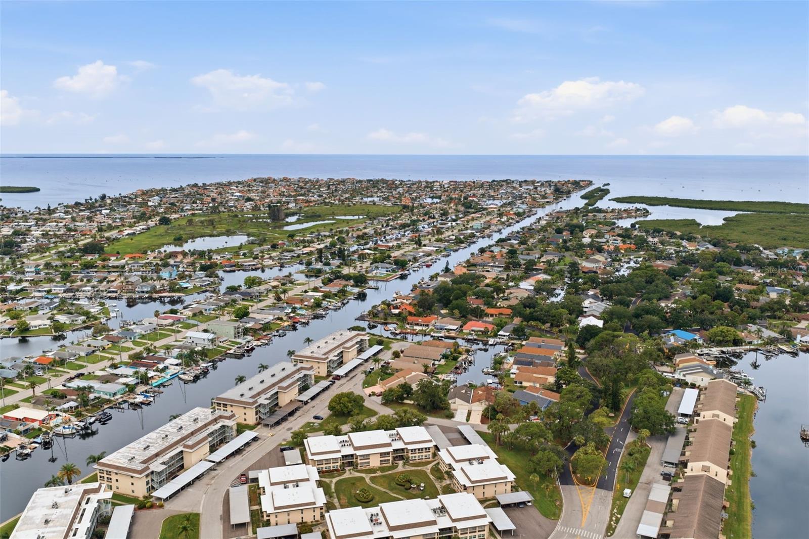 Aerial View of Area all the Way to Gulf