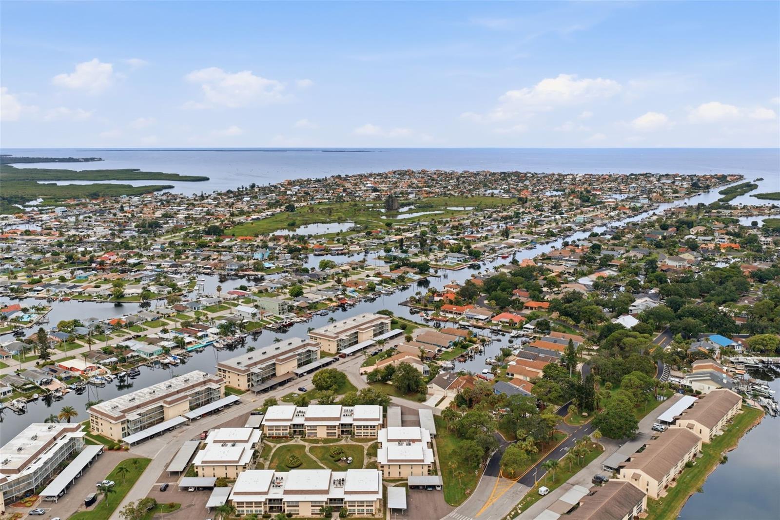 Aerial View of Area all the Way to Gulf