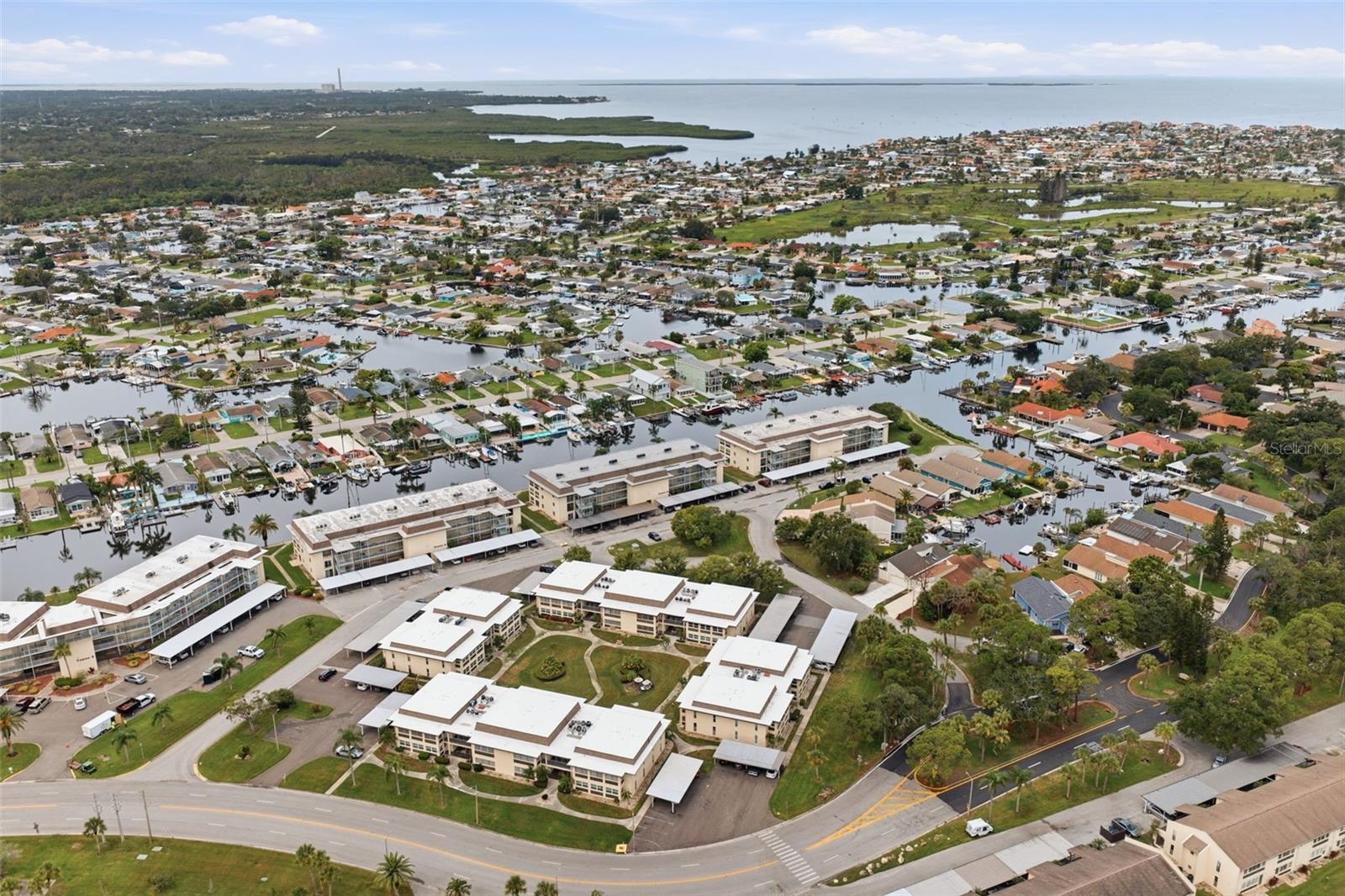 Aerial View of Area all the Way to Gulf