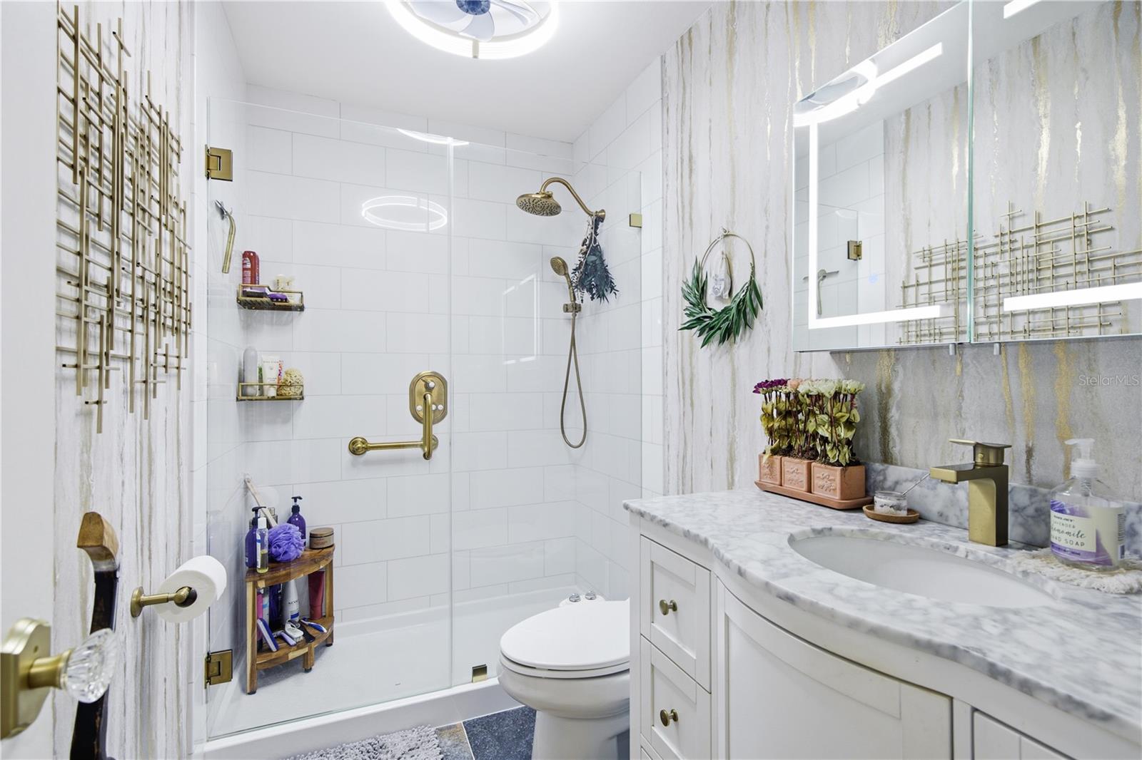 Upstairs Bathroom all remodeled!
