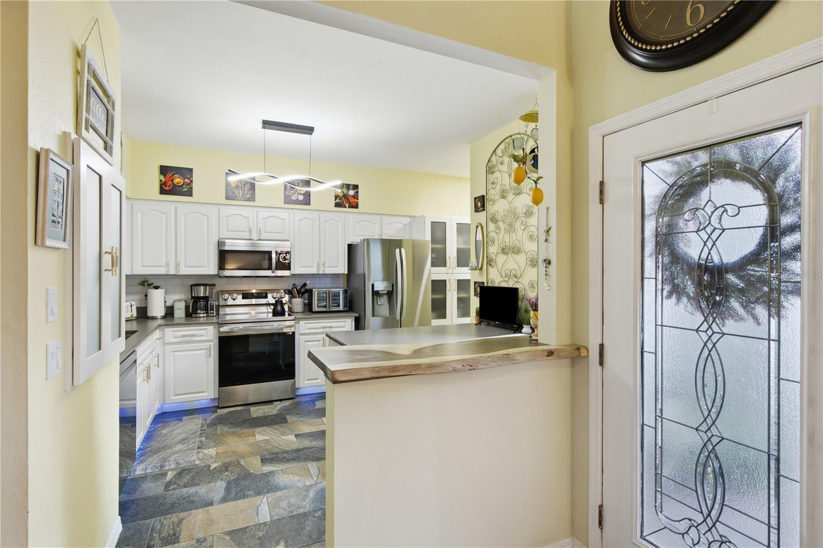 Updated Entry door and check out the Kitchen!