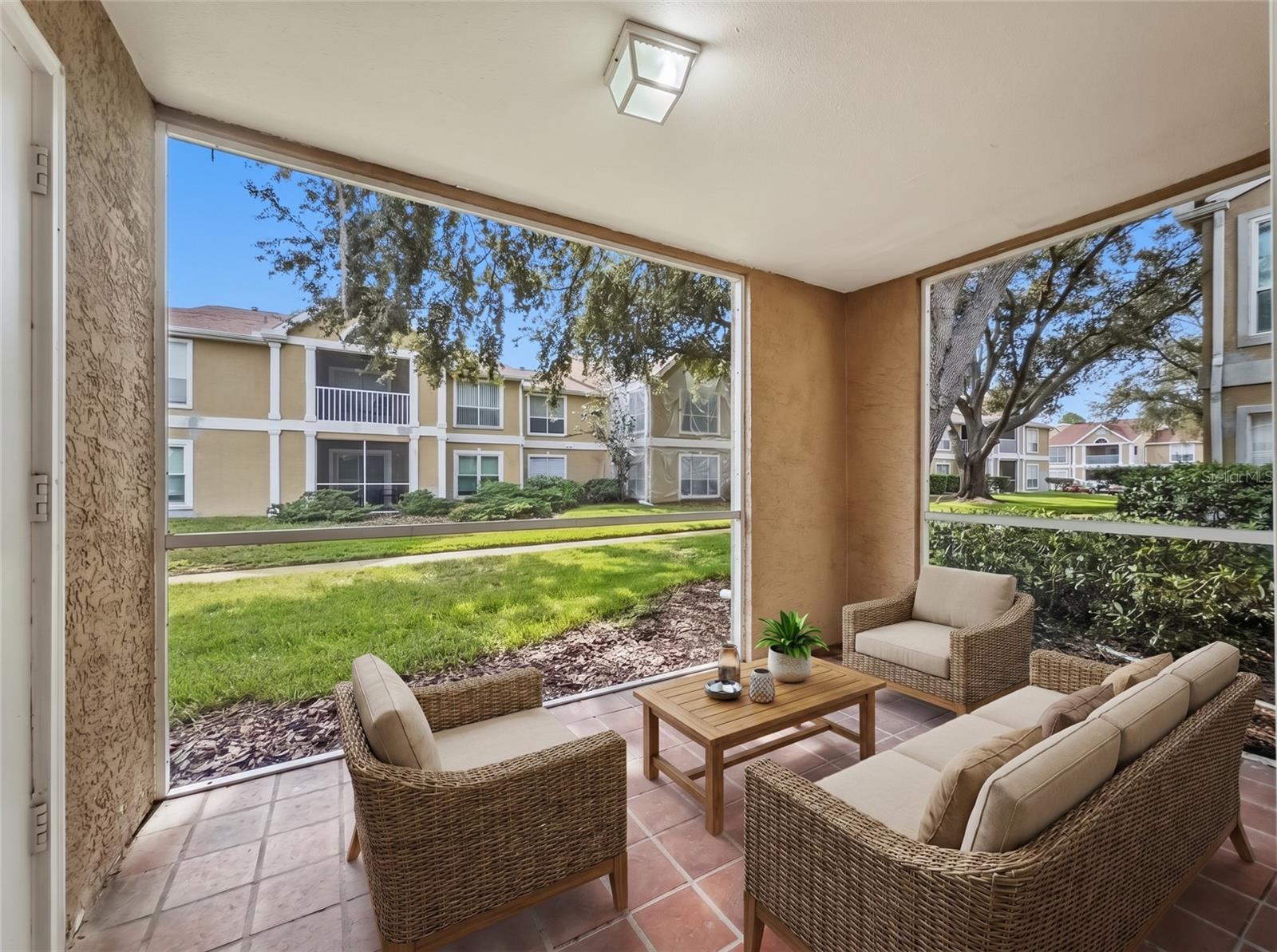 Screened Patio - 9481 Highland Oak Drive #1502, Tampa, FL 33647