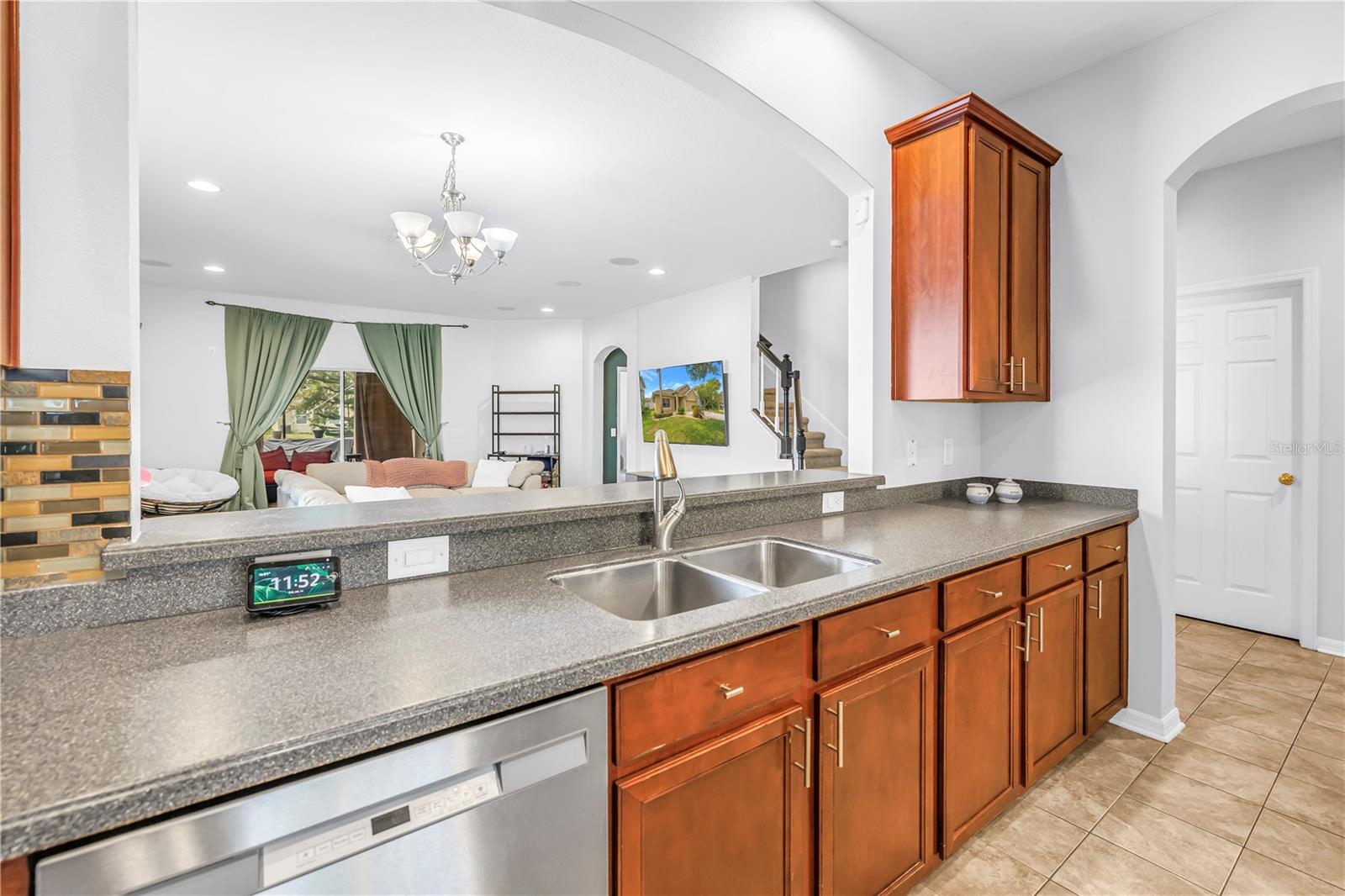 Kitchen With View Into Living Area