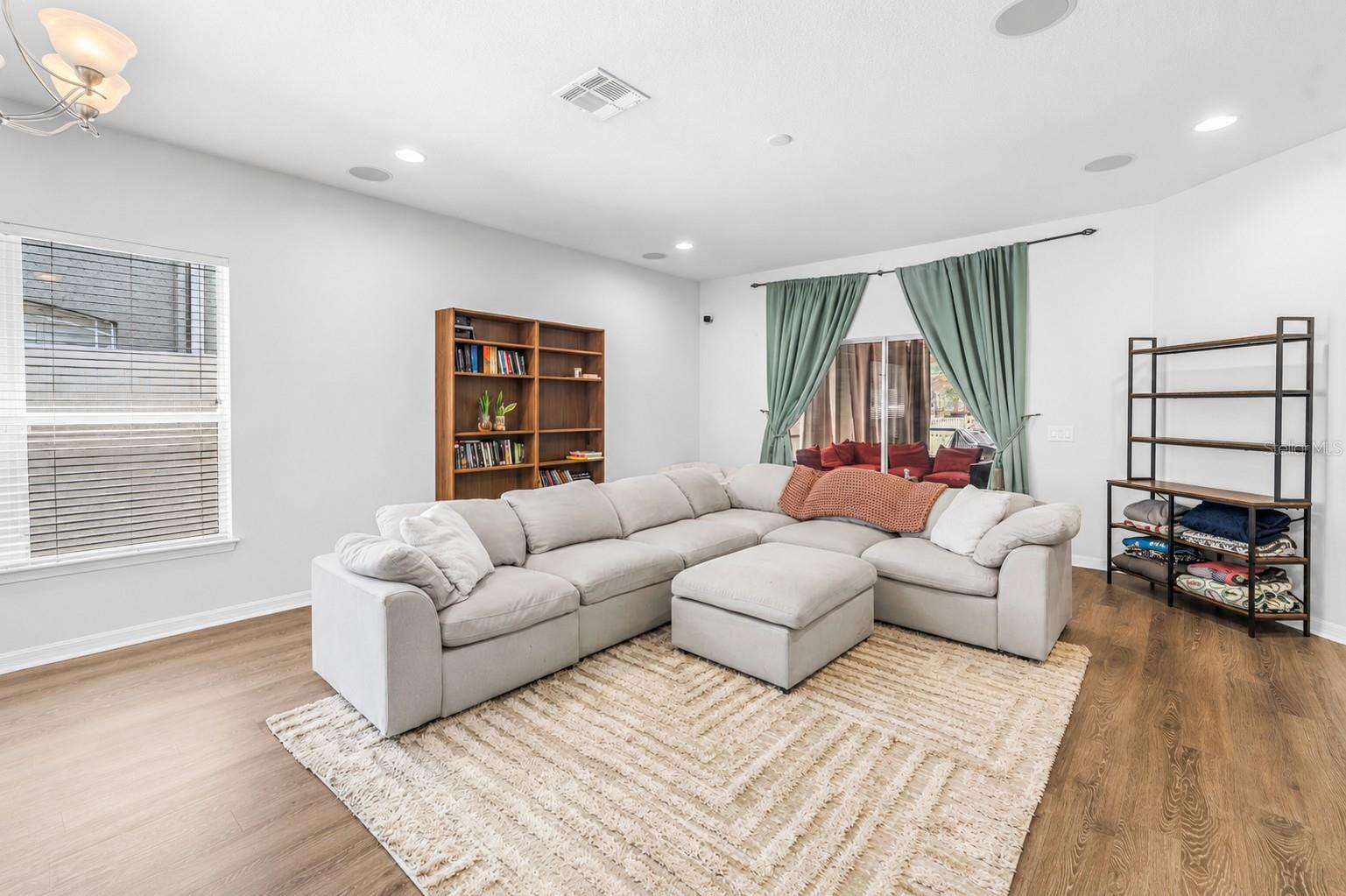 Living Area With Sliding Doors to Covered Lanai