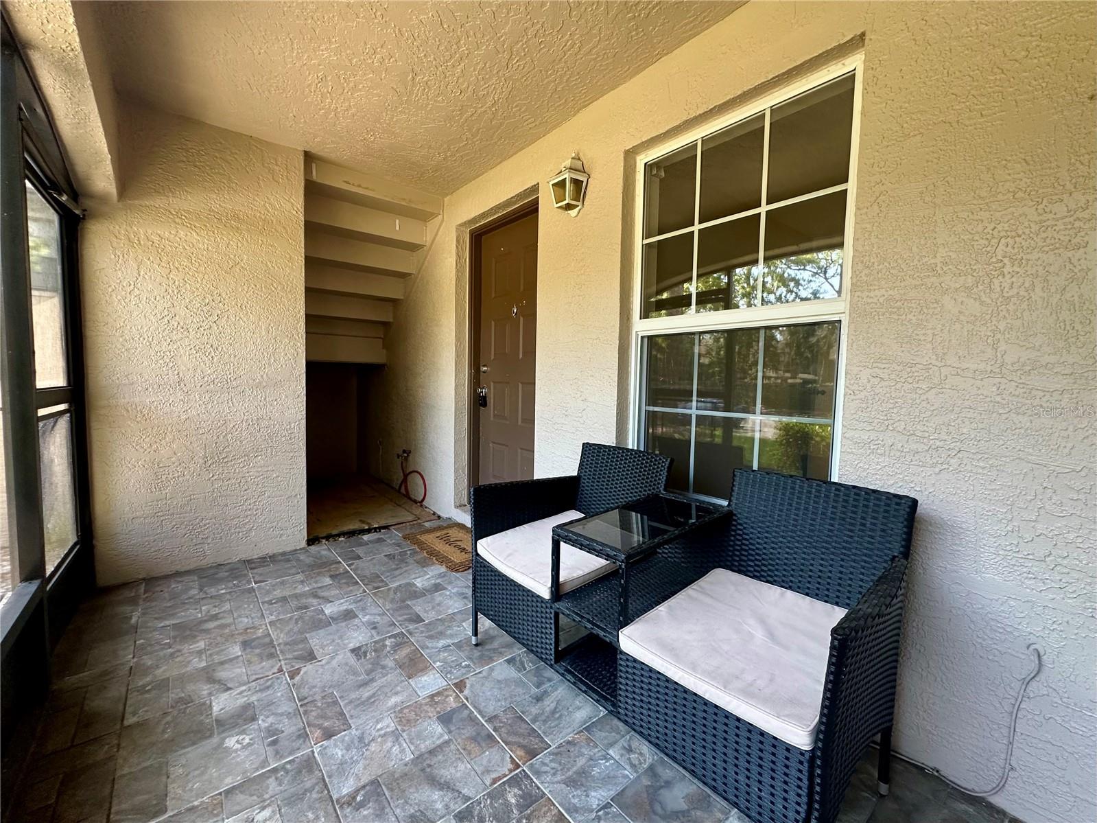 Lanai storage area