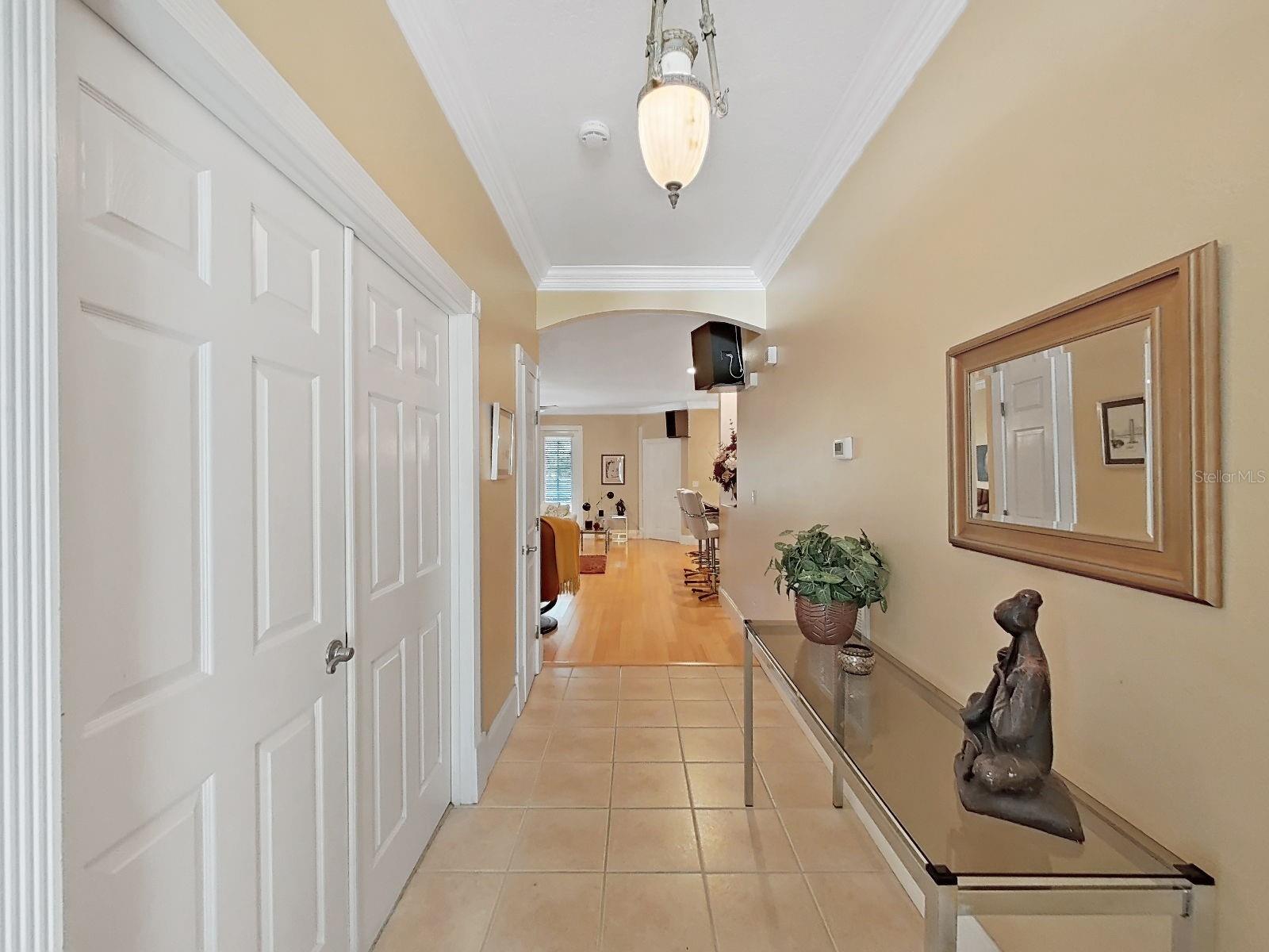 Wide Foyer with study to the left