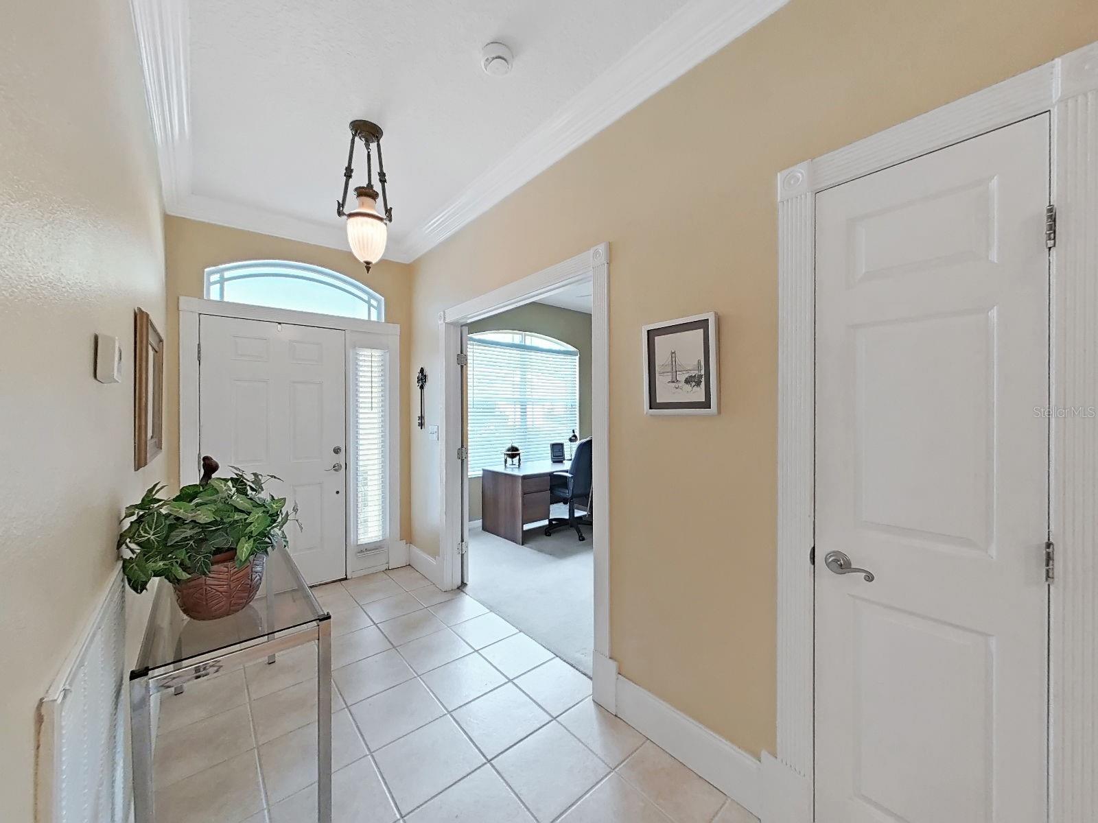 Foyer with View into Study