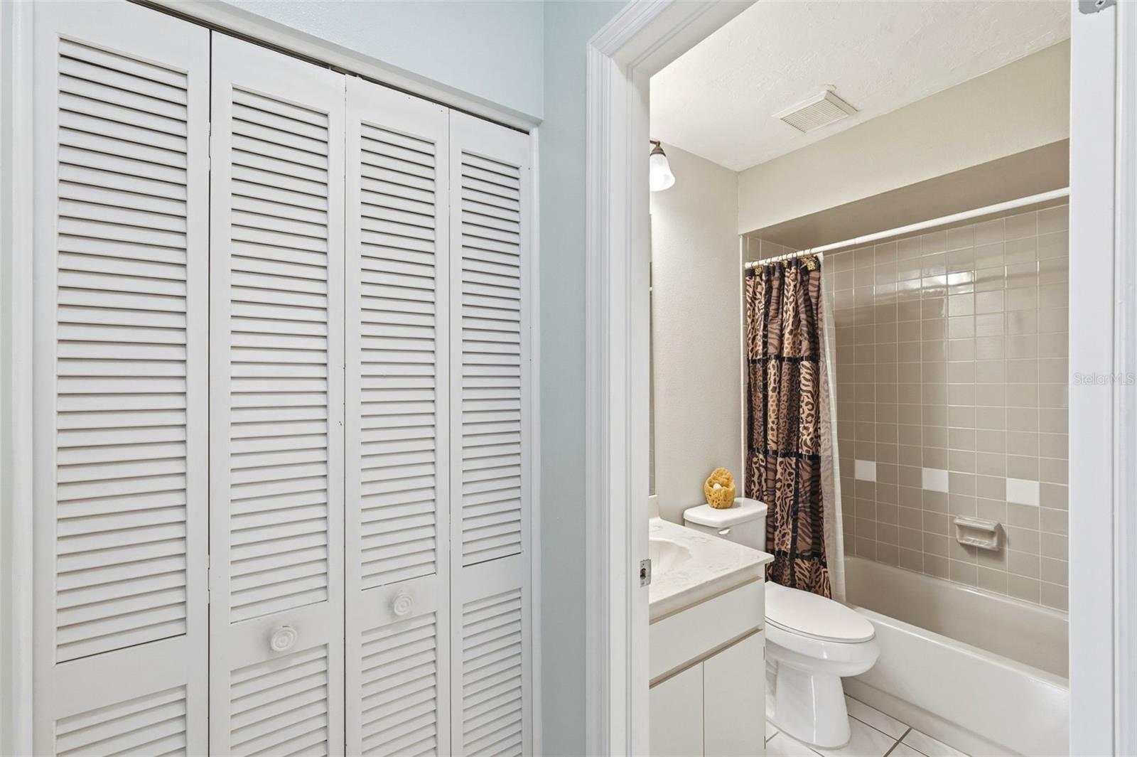 Hall Closet leading to 2nd Bathroom