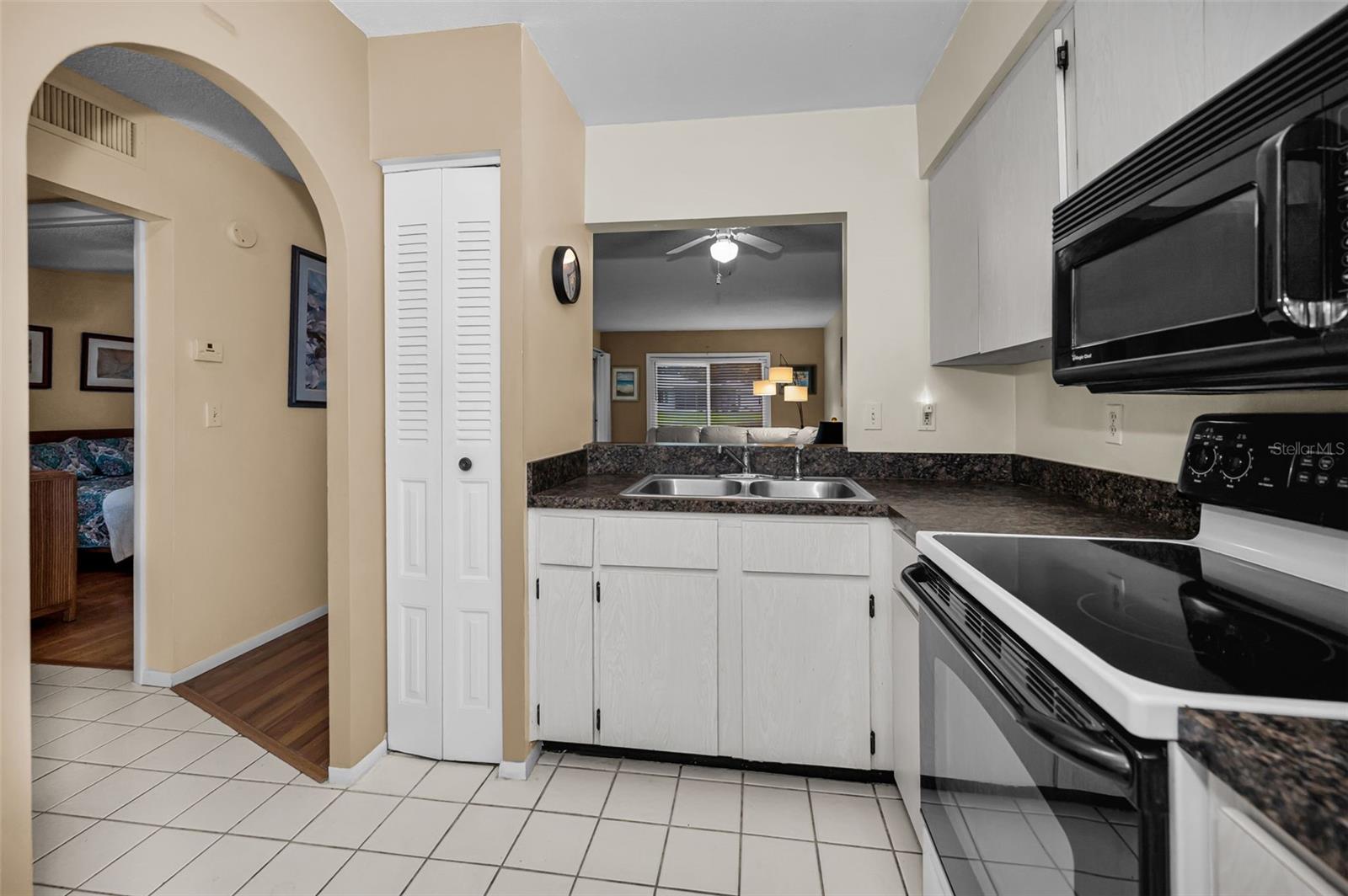 Cozy kitchen with pantry