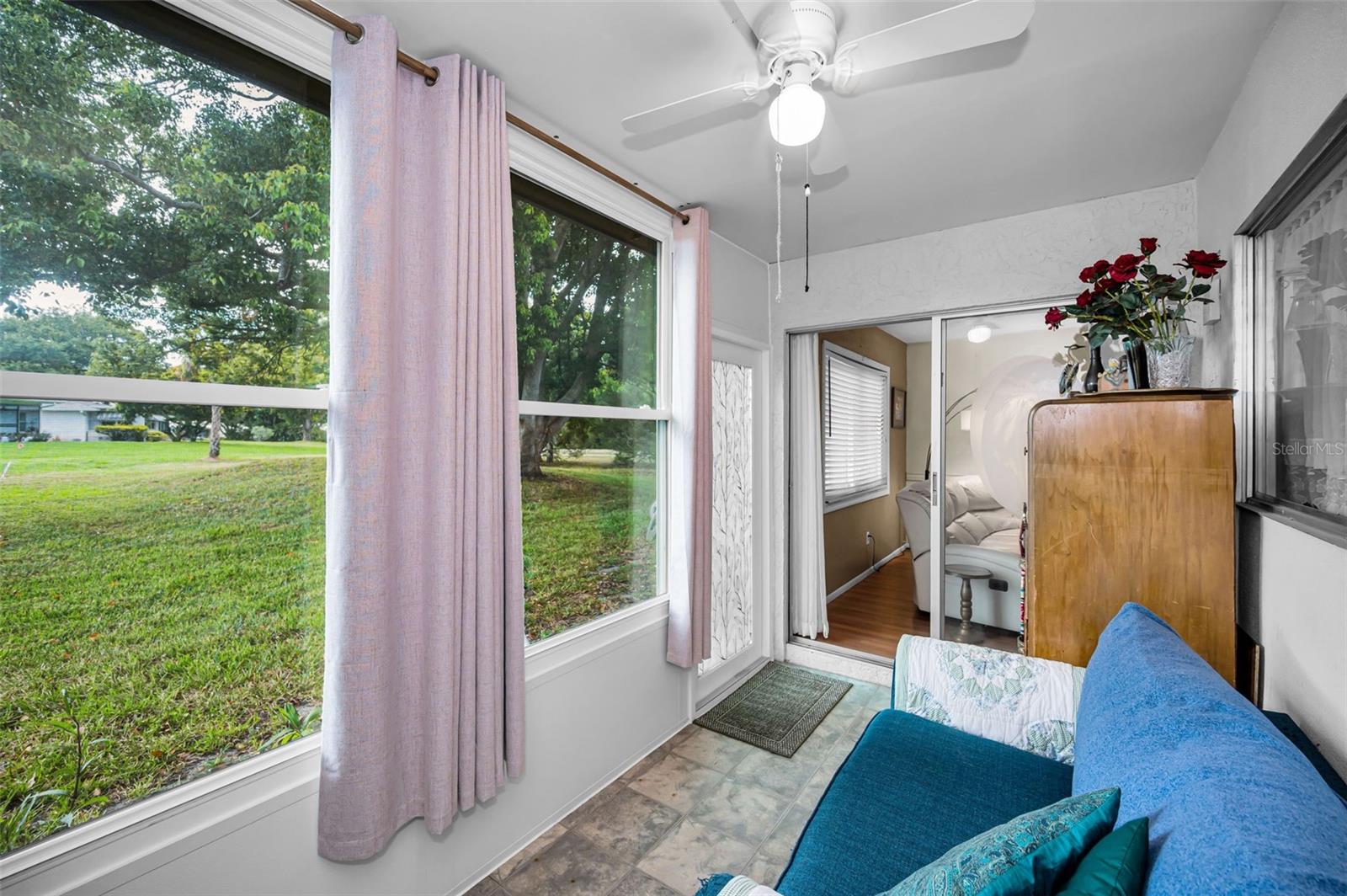 Private Lanai overlooking greenspace