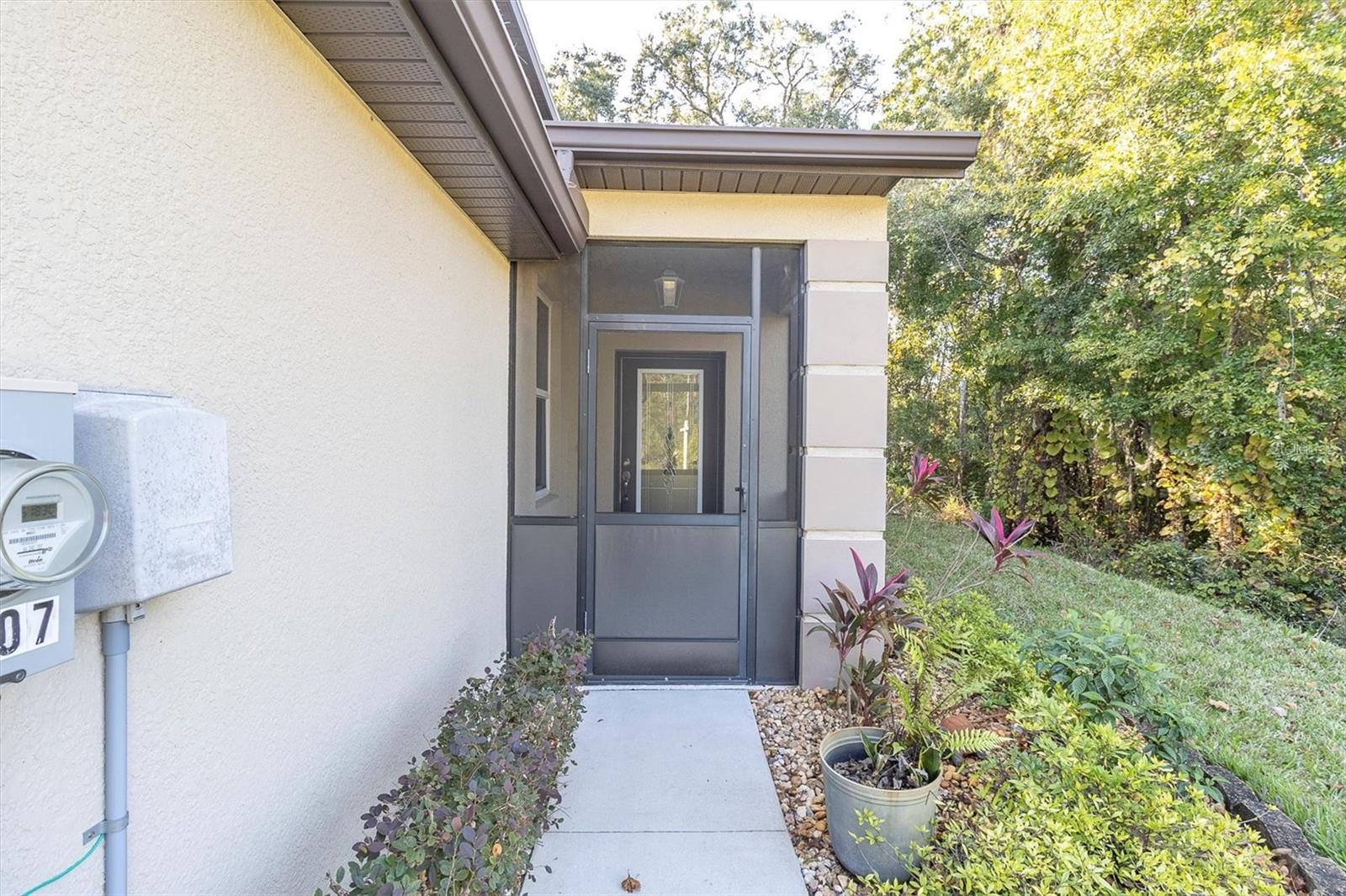 Screened Entrance Door
