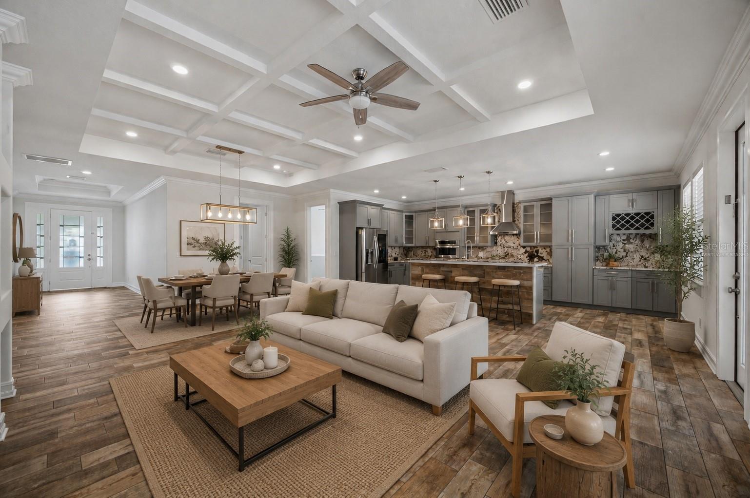 Great Room Virtually Staged
