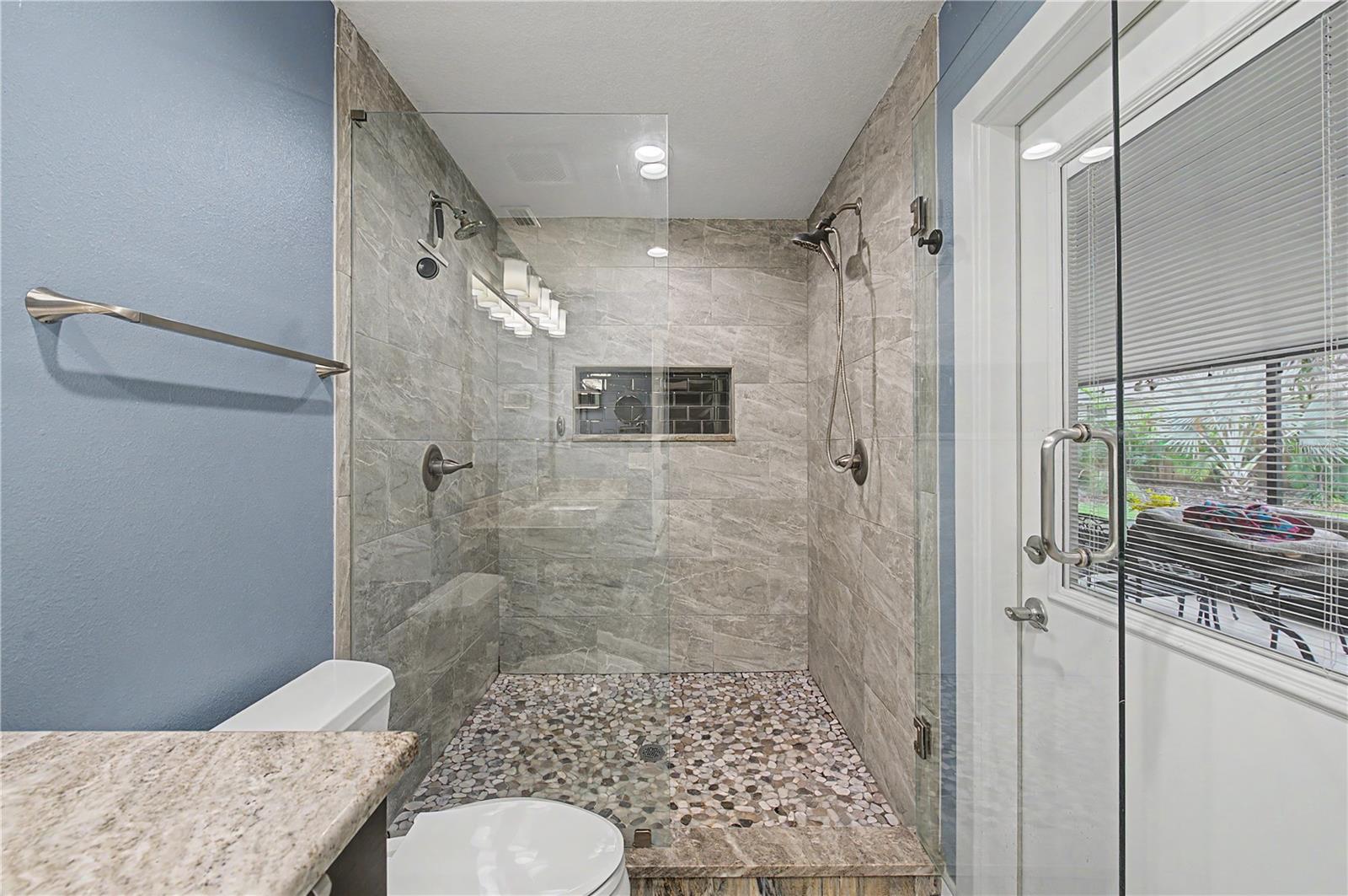 Primary bath shower