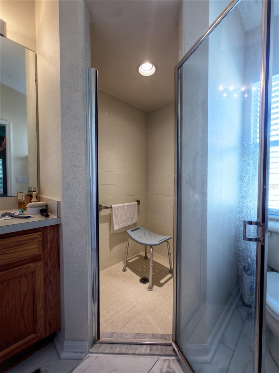 Easy entrance walk-in shower