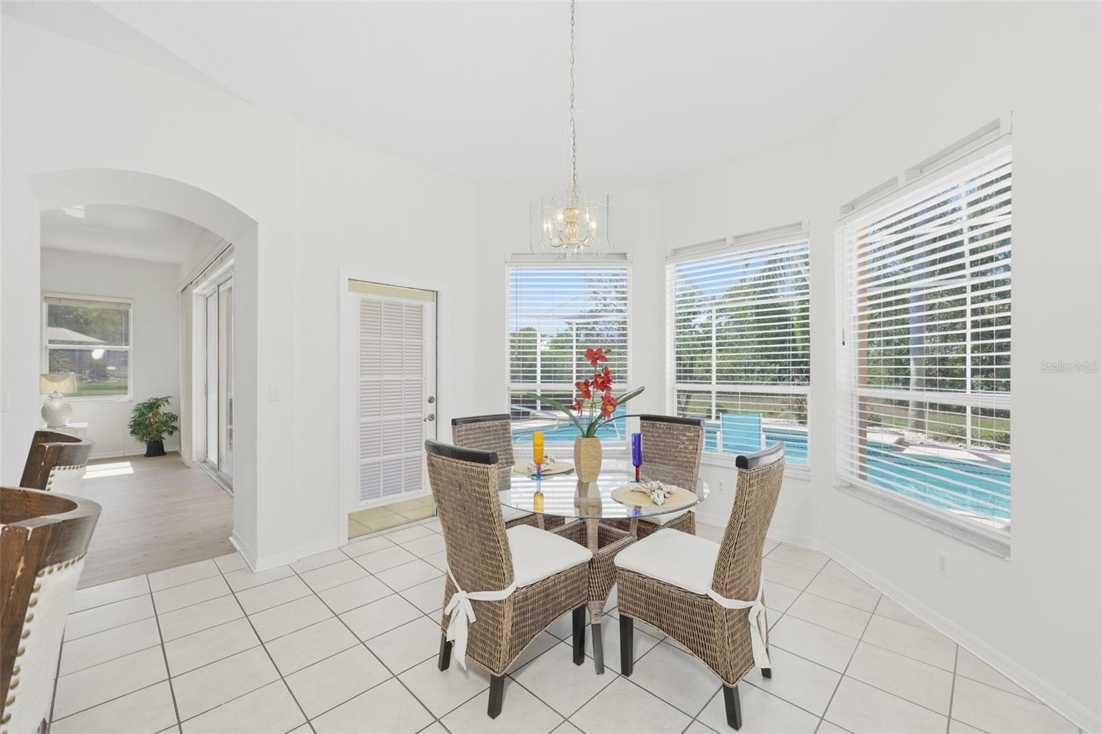 inette with Access to Rear Lanai & Large Bow Windows to View the Wonderful Outdoor Space
