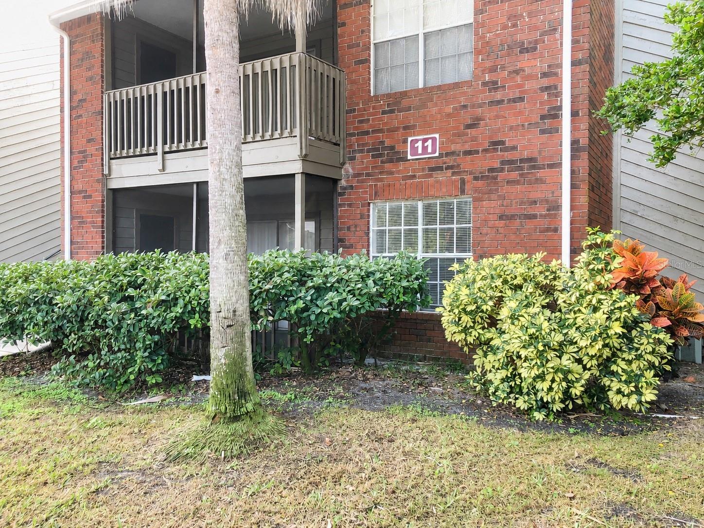 Private first-floor screened patio.