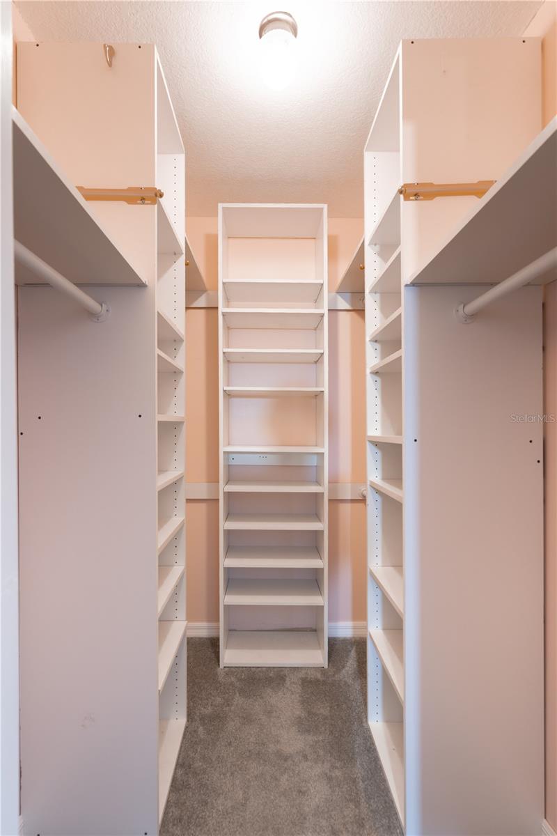 Master walk in closet