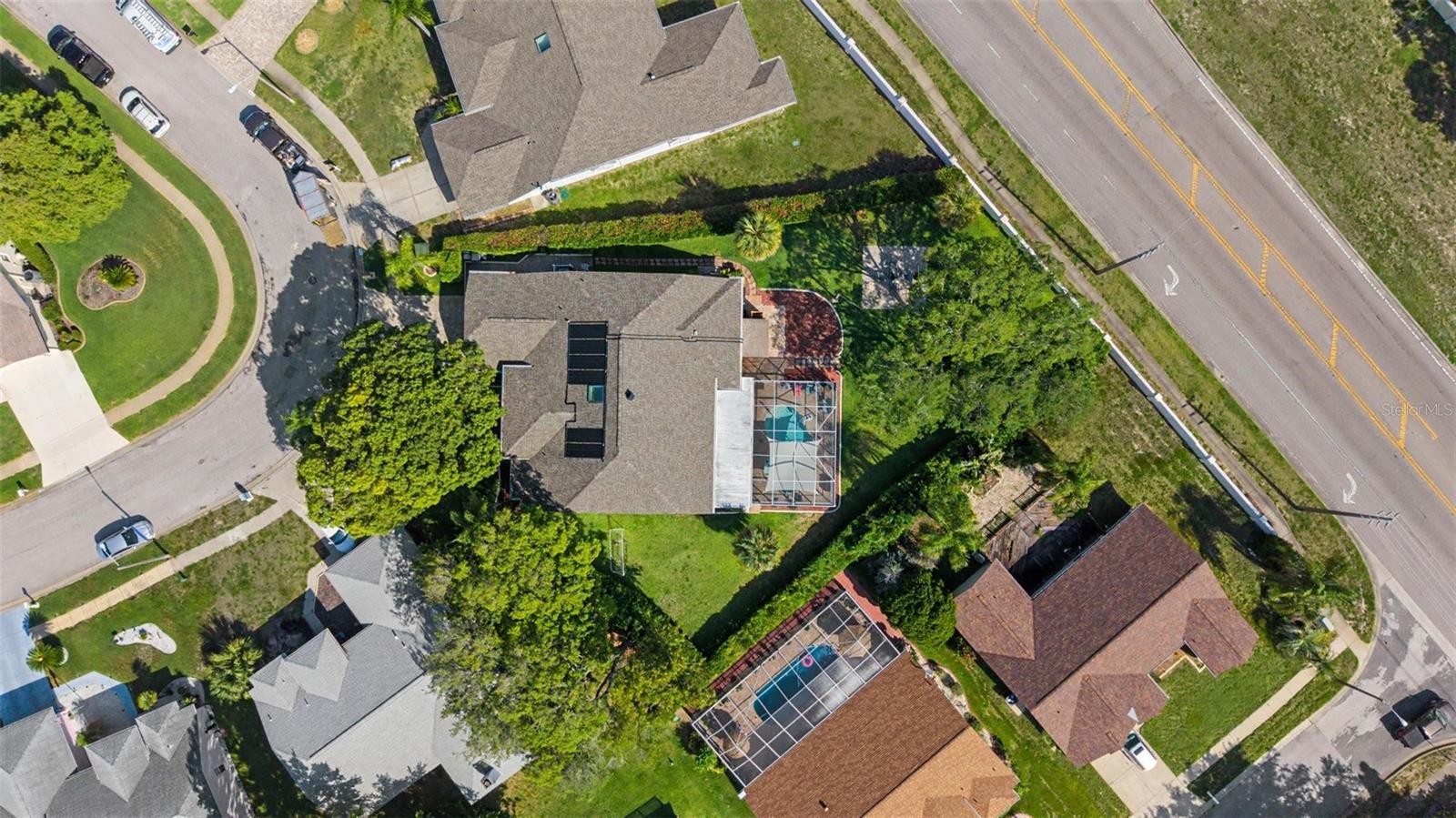 Ariel shot of the home.