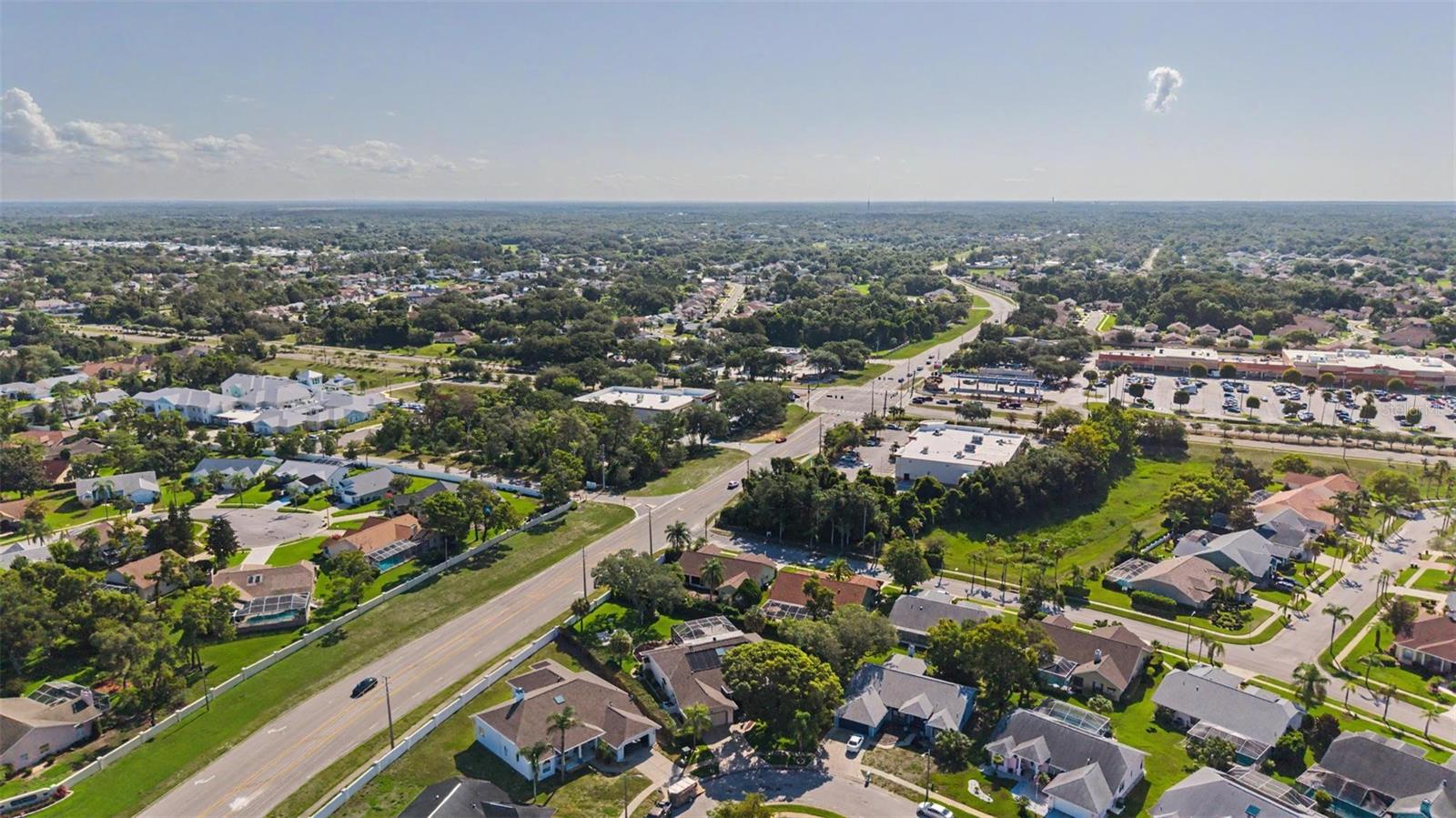 Ariel shot of the neighborhood.