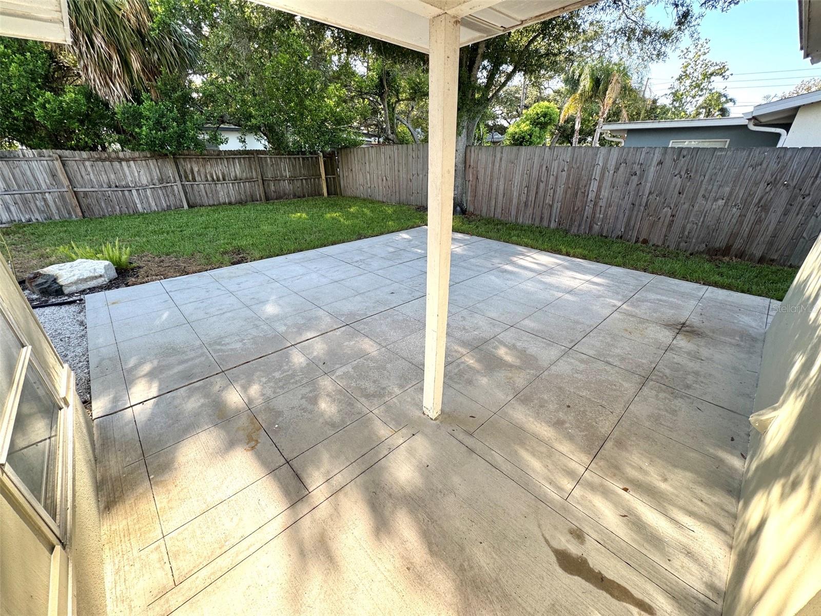 Covered patio