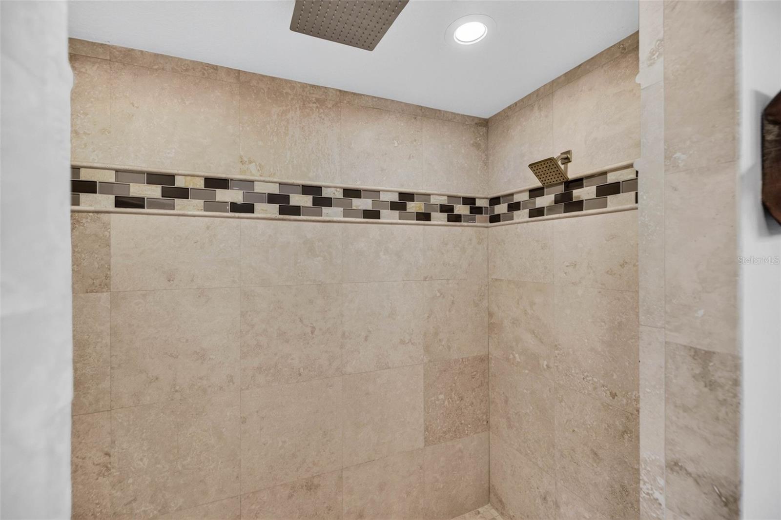 Large Walk in shower in primary bathroom