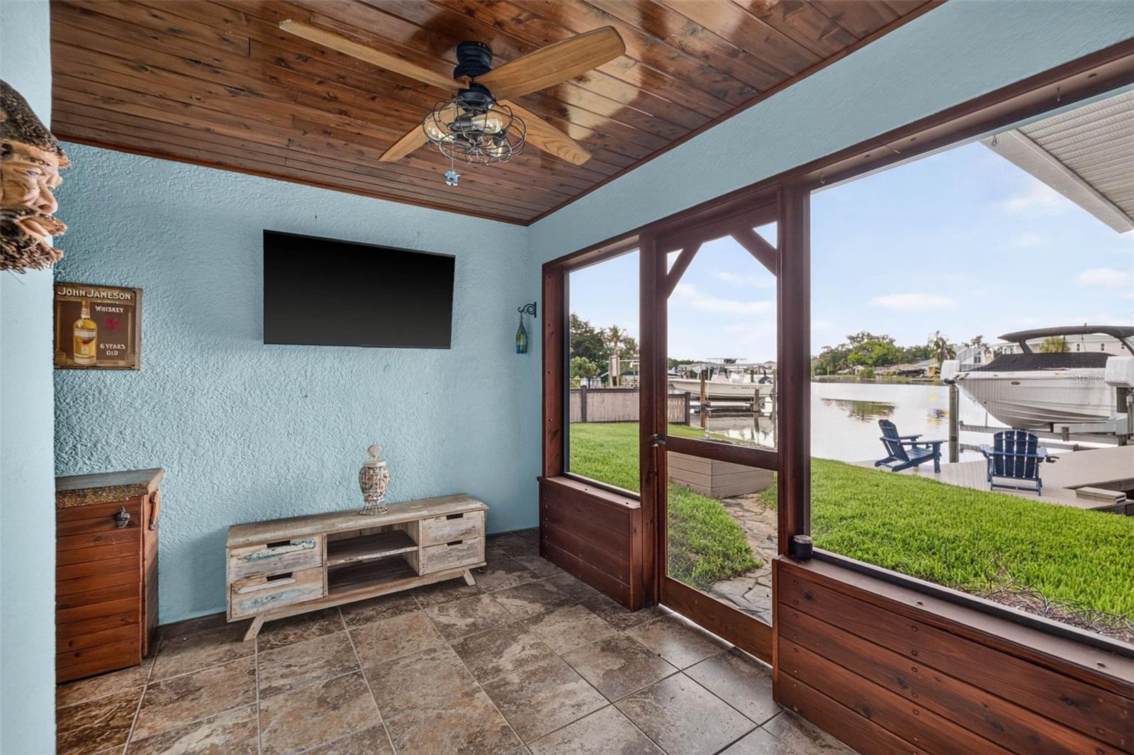 Screened in back porch