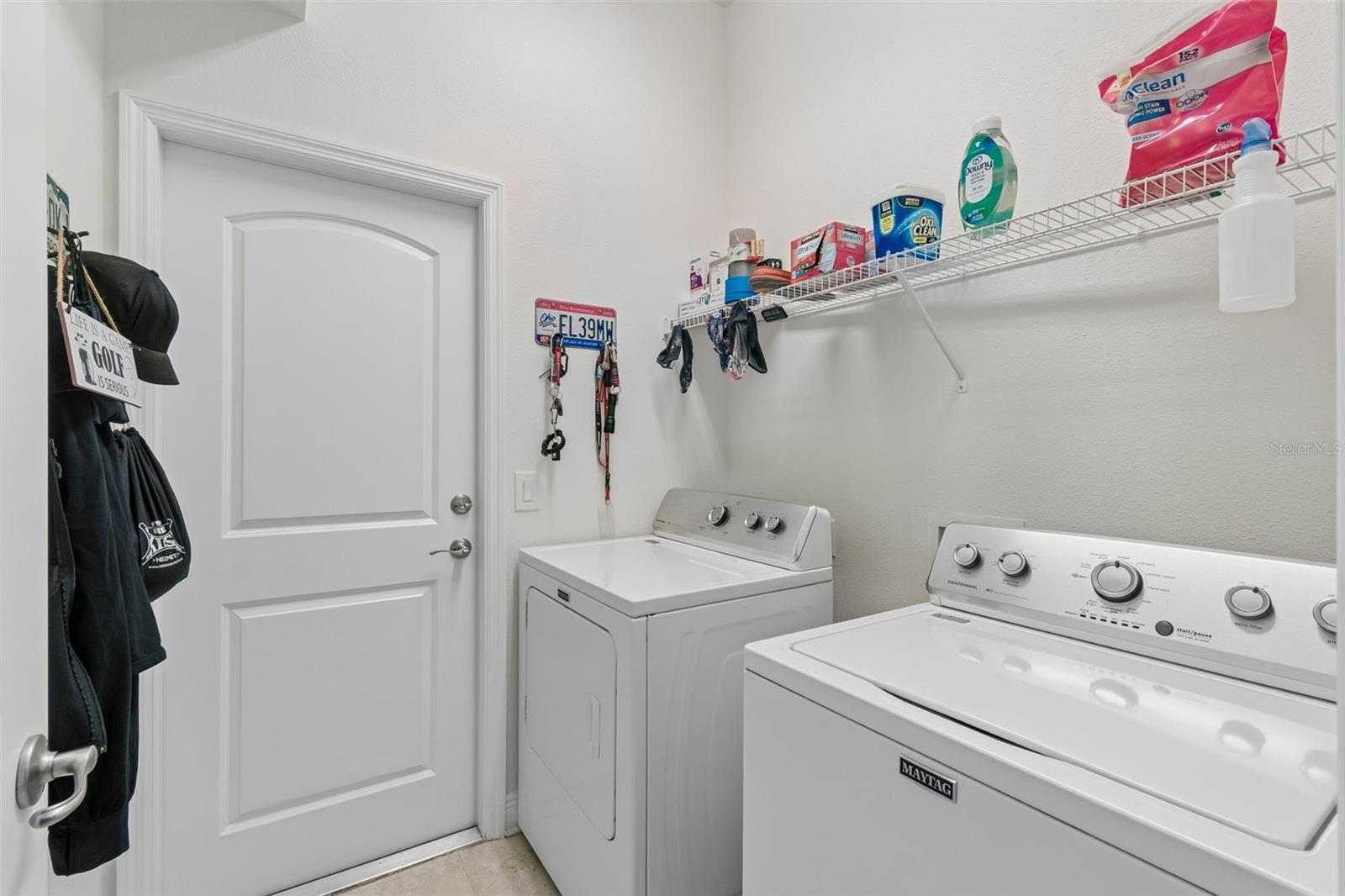 Inside laundry room