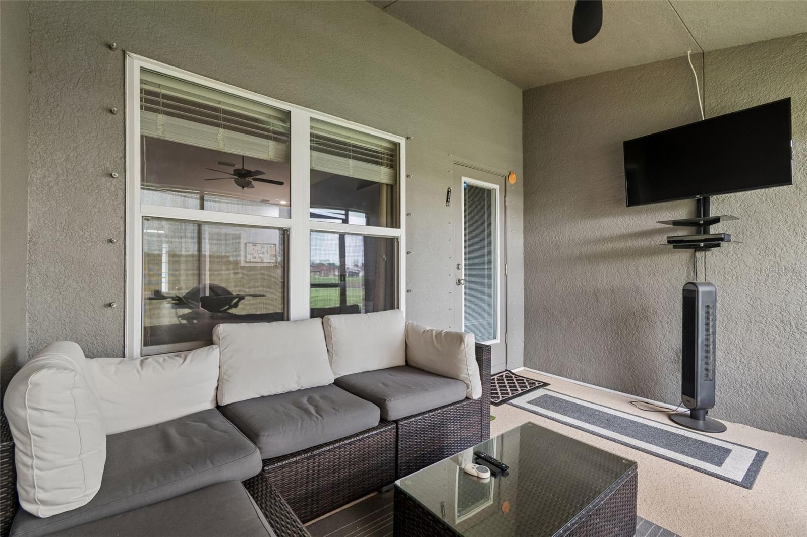 Lanai overlooking the golf course