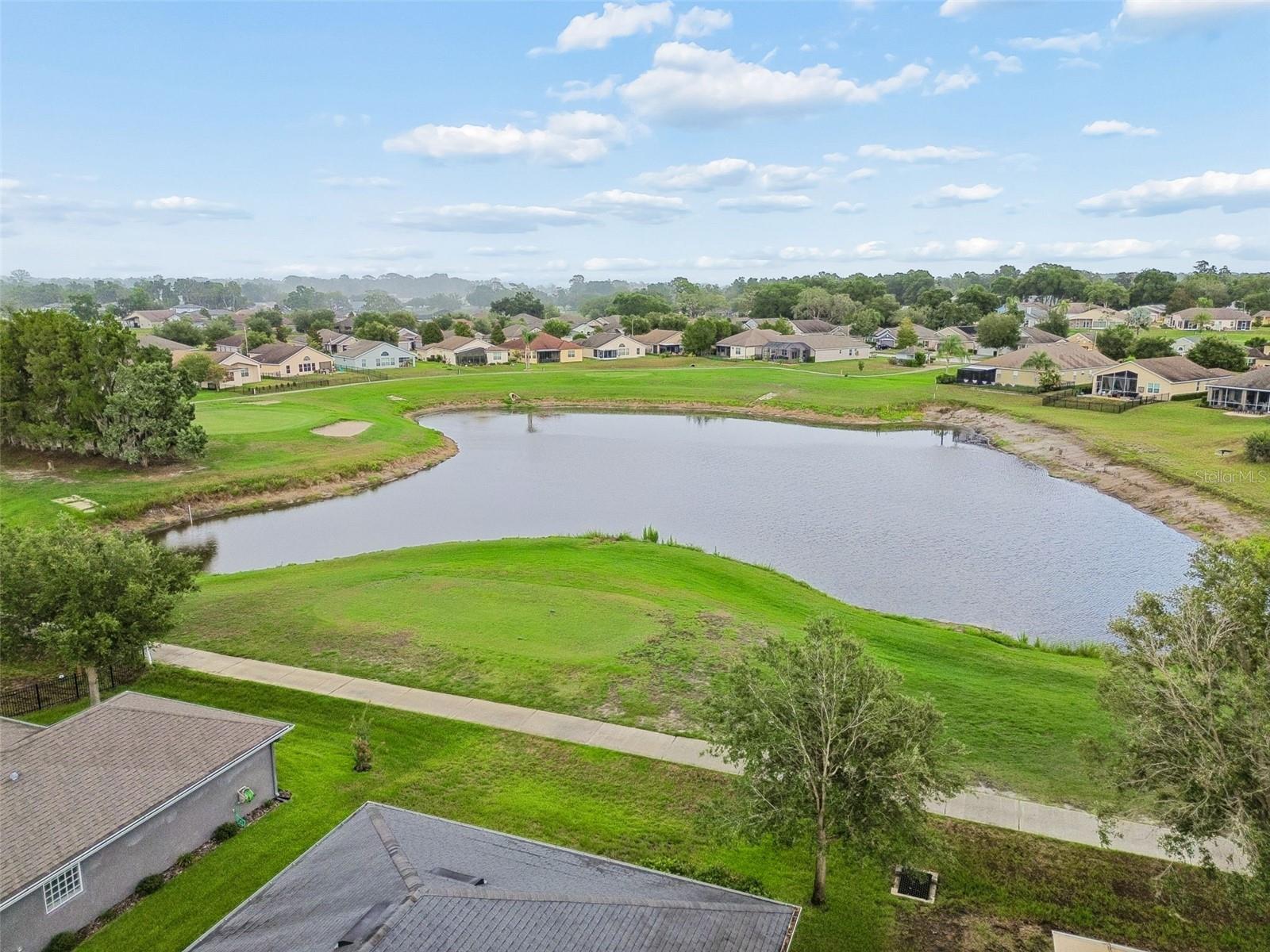 aerial of 16th Tee
