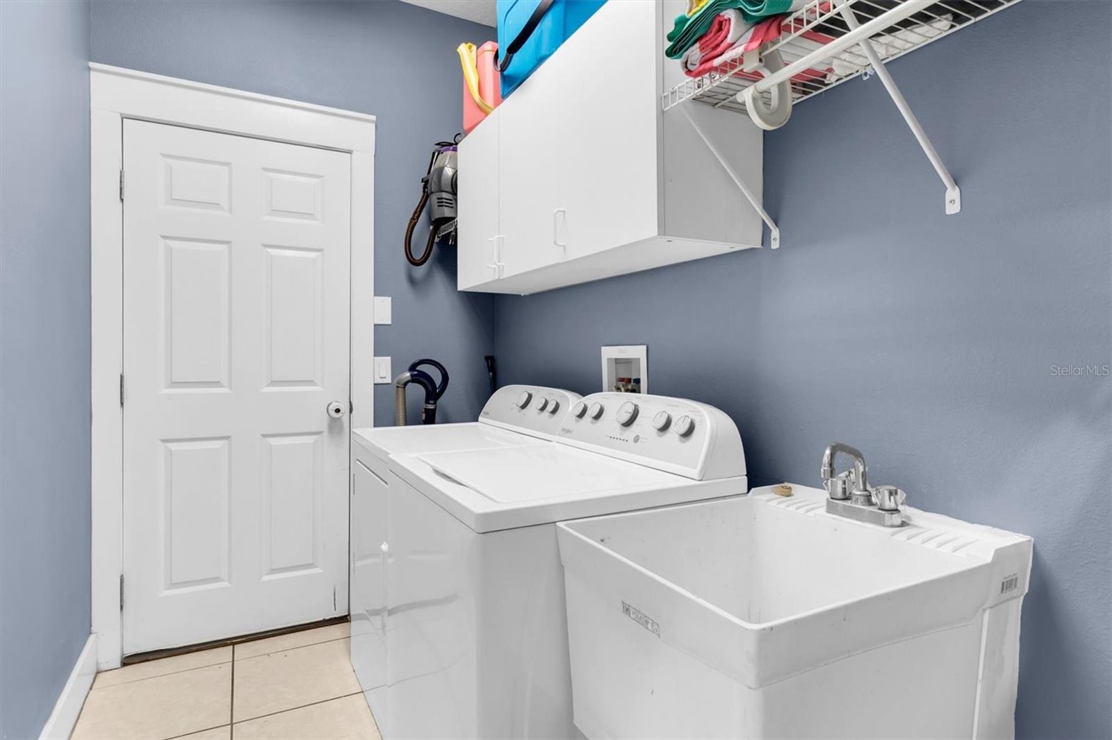 inside laundry room