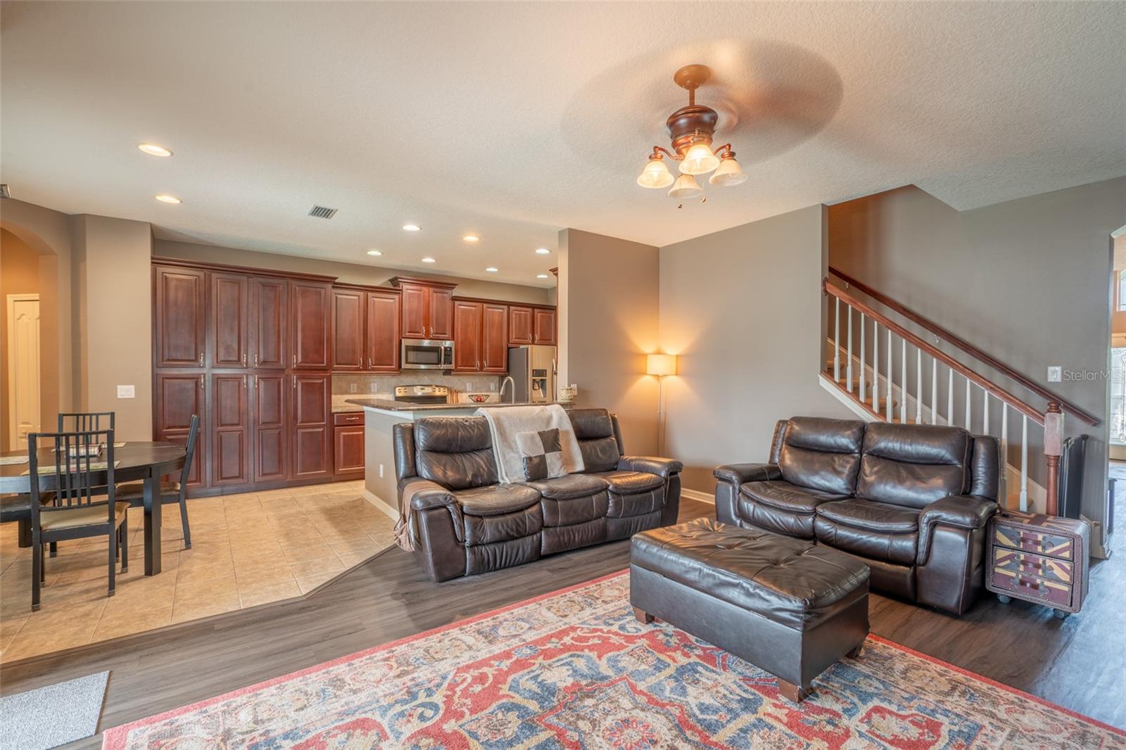 STAIRS SHOWN LEAD TO BONUS ROOM