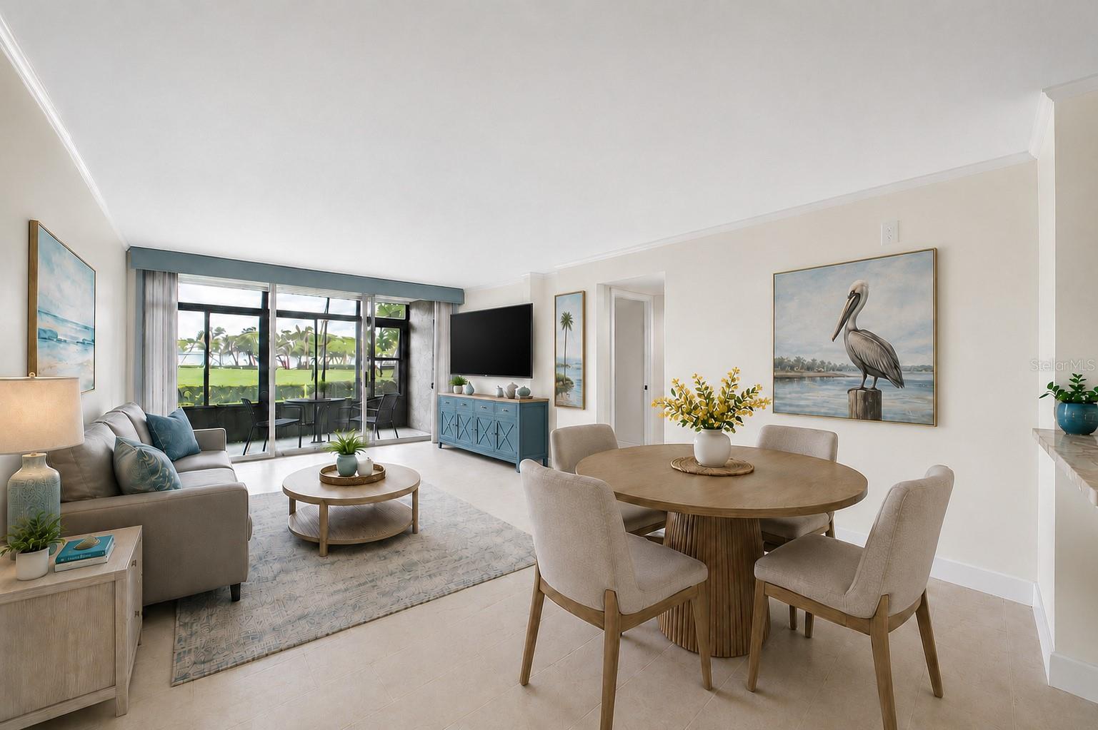 Staged Living-Dining Room