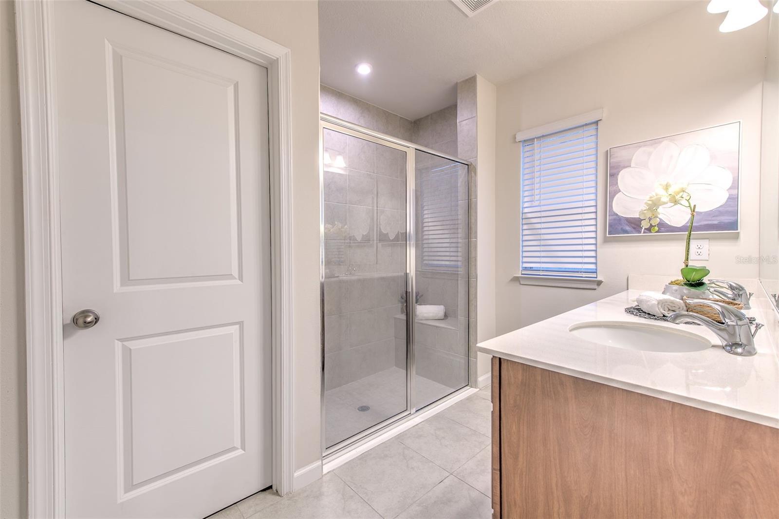 Primary Bathroom with Large Linen Closet