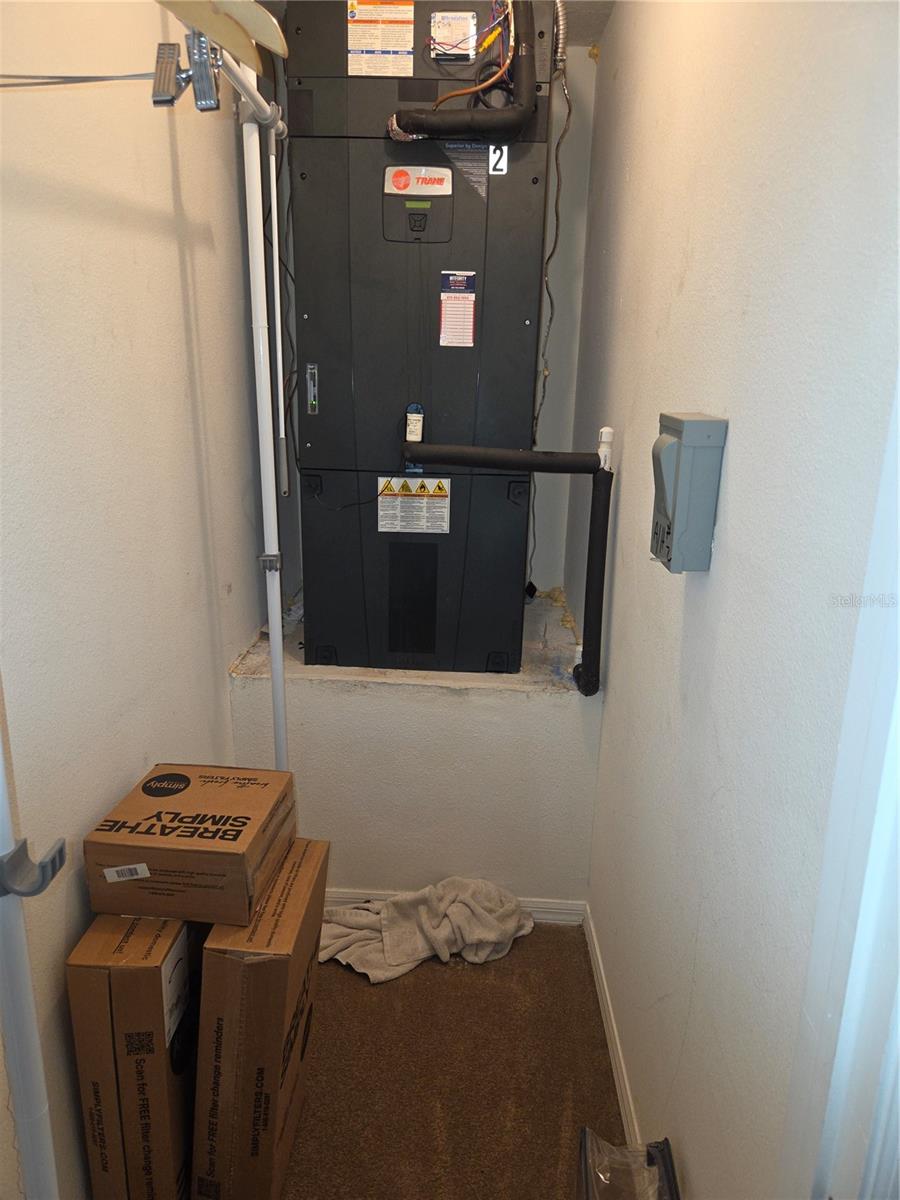 3rd Floor Bonus Room Closet w air handler