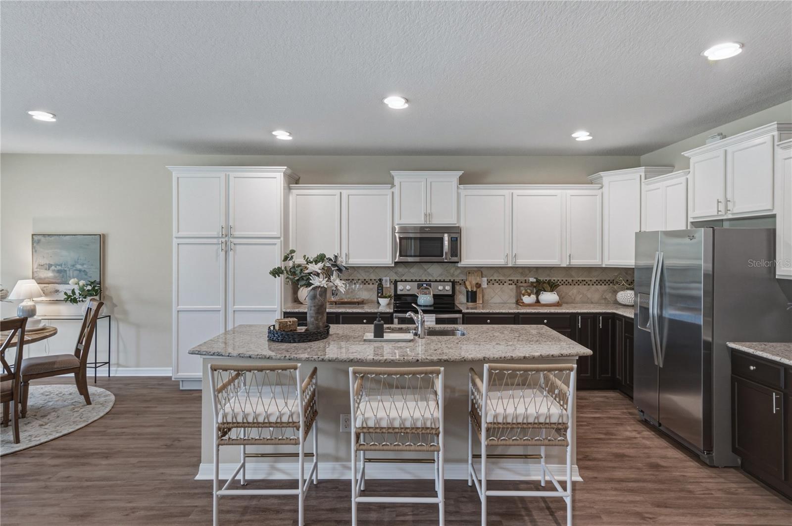 Gourmet Kitchen with 2 Tone Solid Wood Cabinets