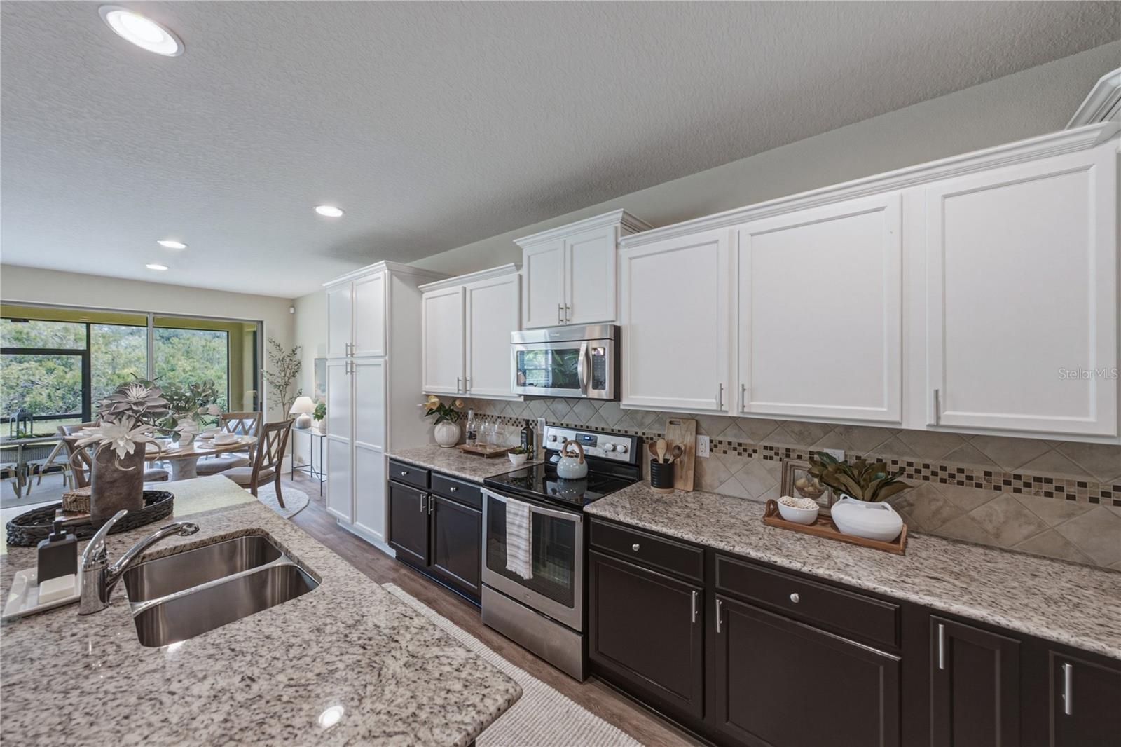 Gourmet Kitchen with 2 Tone Solid Wood Cabinets