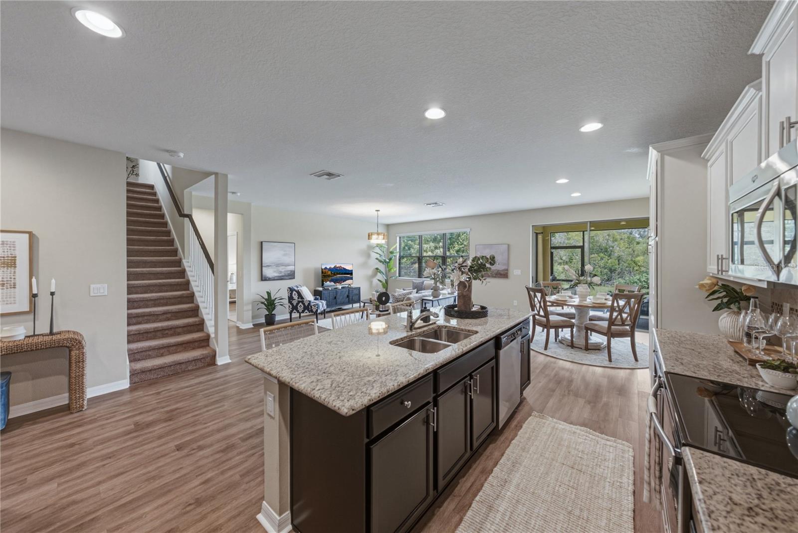Gourmet Kitchen with 2 Tone Solid Wood Cabinets