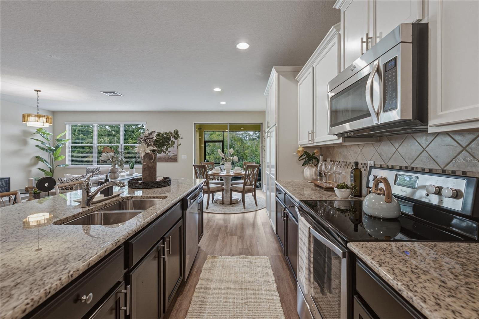 Gourmet Kitchen with 2 Tone Solid Wood Cabinets