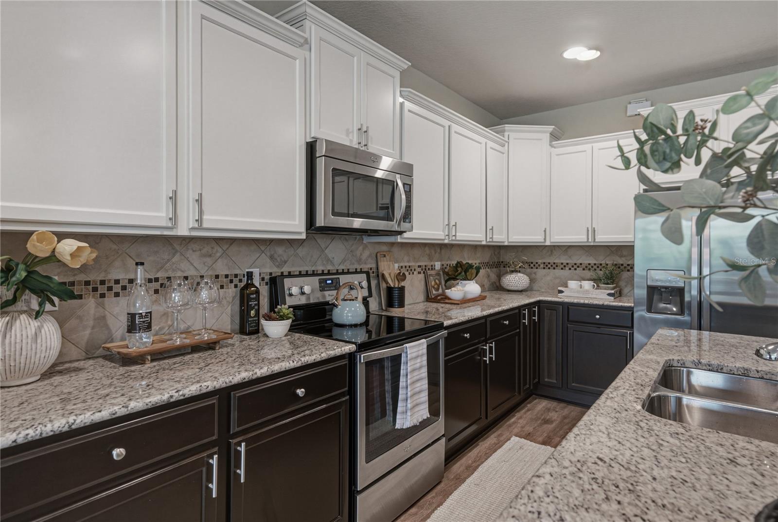 Gourmet Kitchen with 2 Tone Solid Wood Cabinets